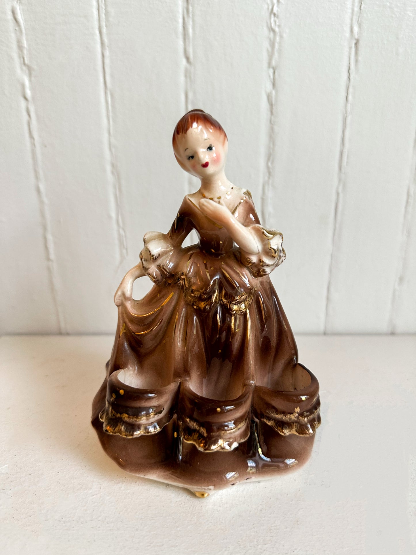 Vintage Victorian Lady Lipstick Holder