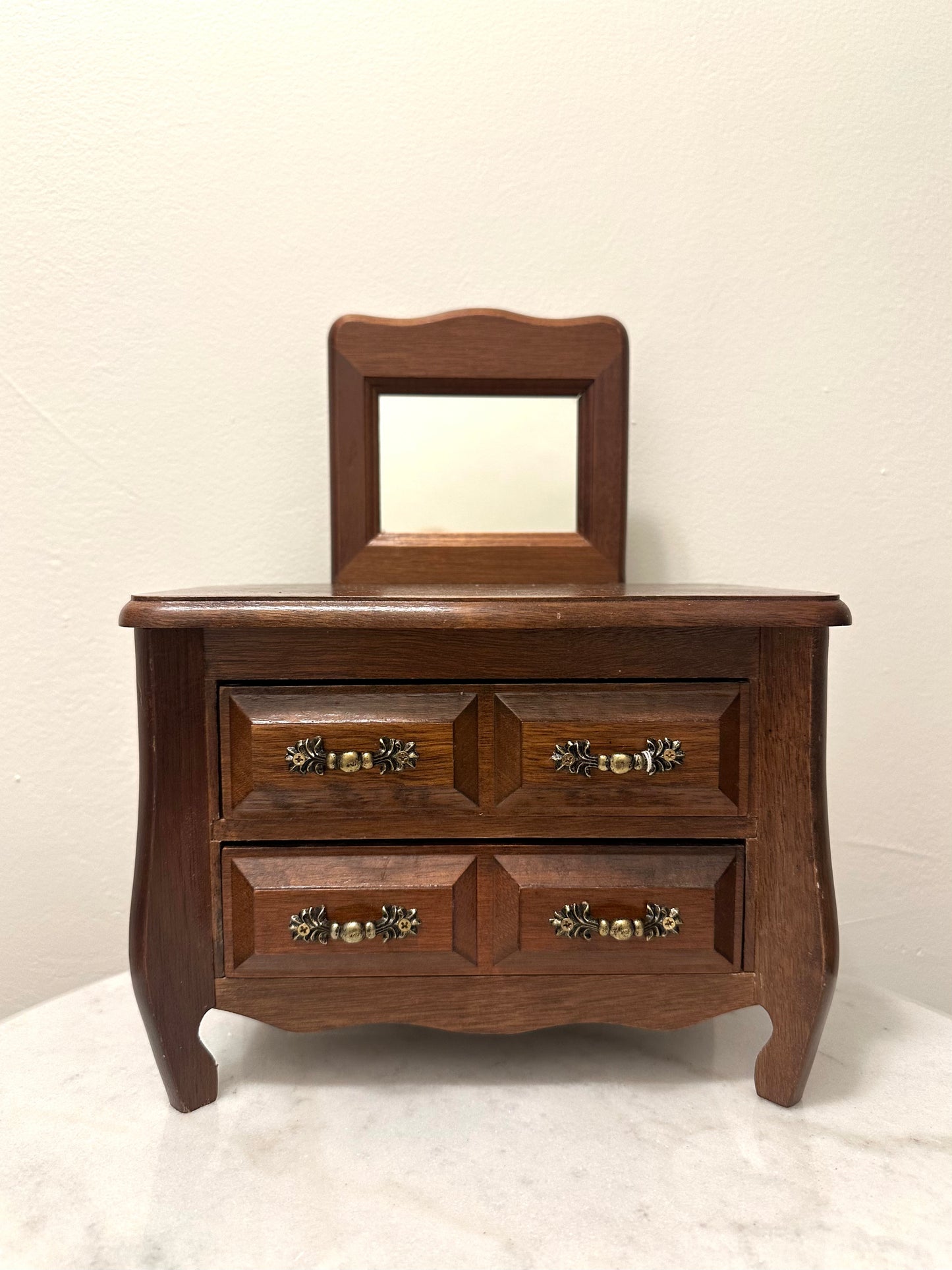 Vintage Miniature Dresser Jewelry Box