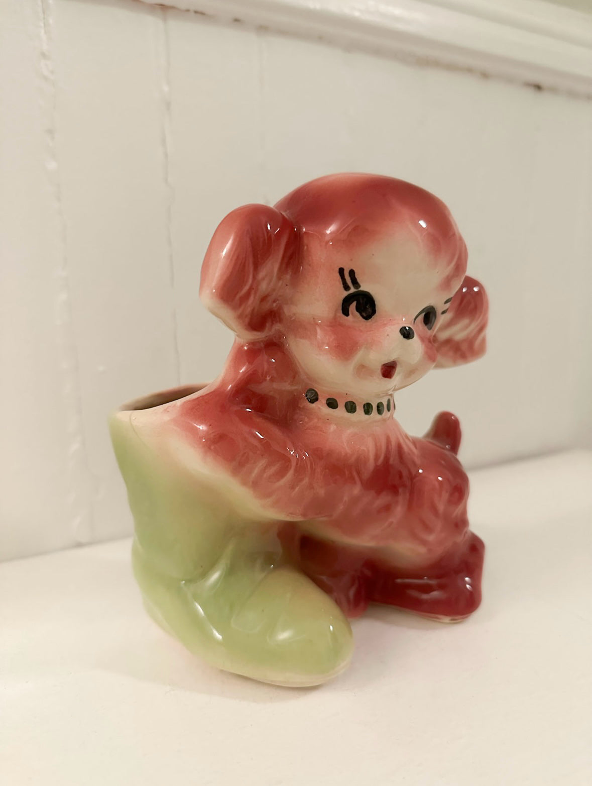 Vintage Puppy Dog Planter