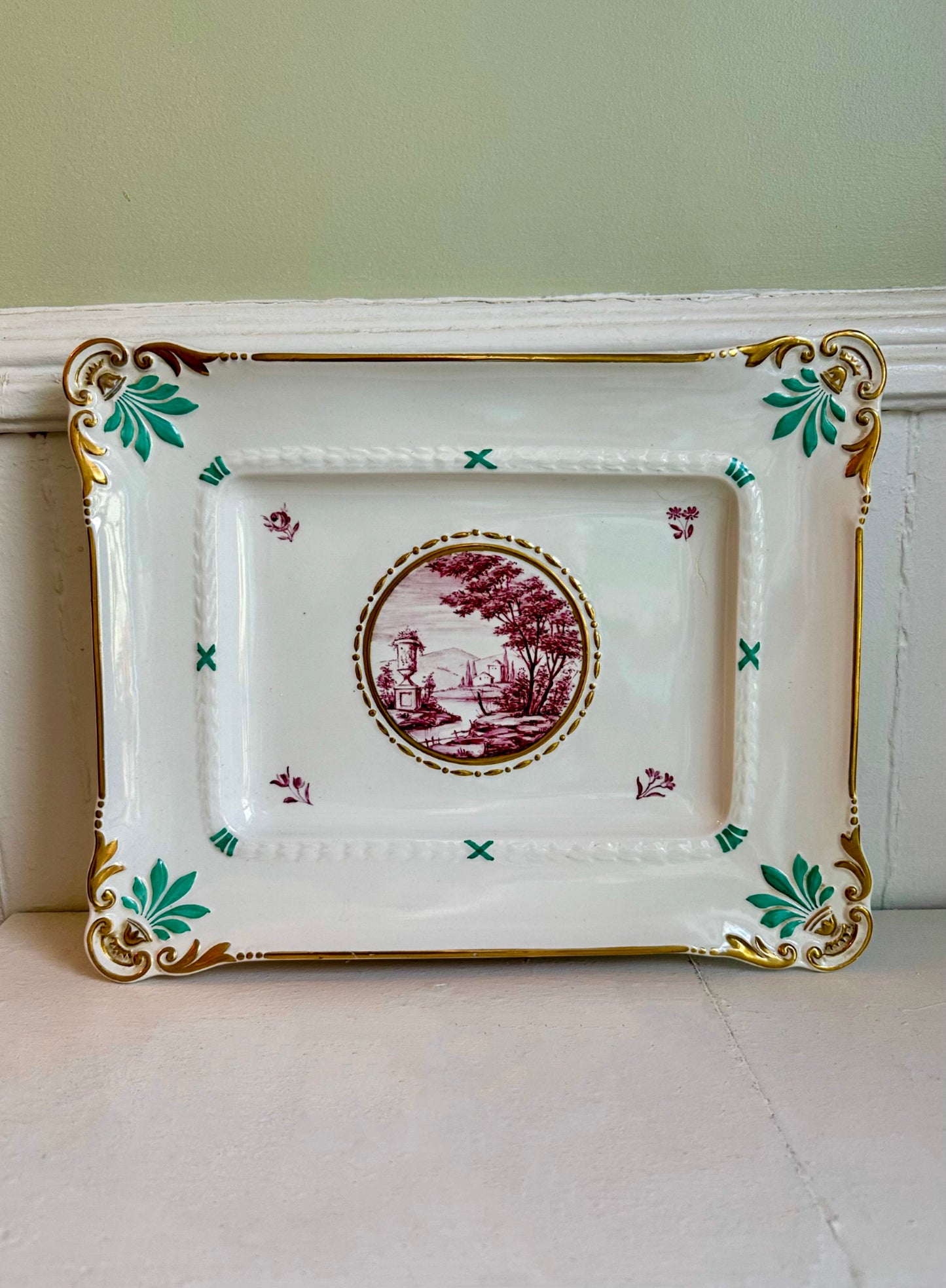 Vintage Italian Porcelain Plate