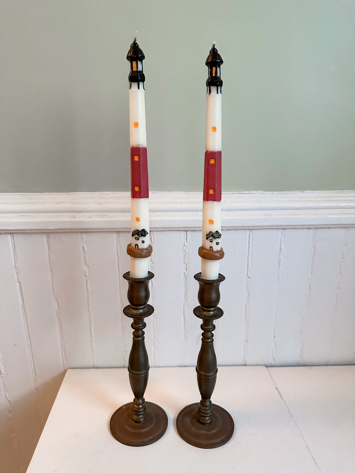 Vintage Lighthouse Taper Candles