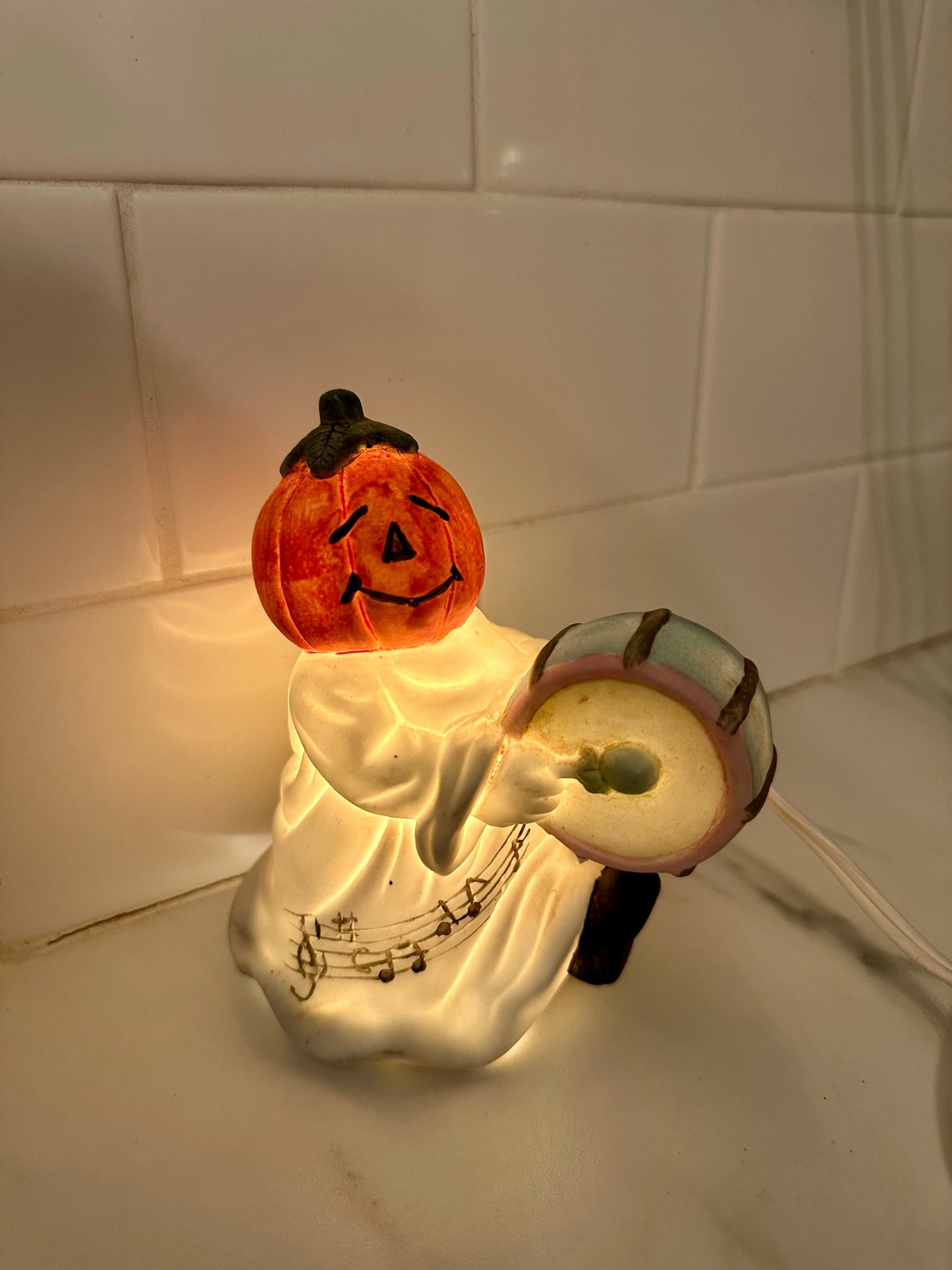 Vintage Pumpkin Band Light
