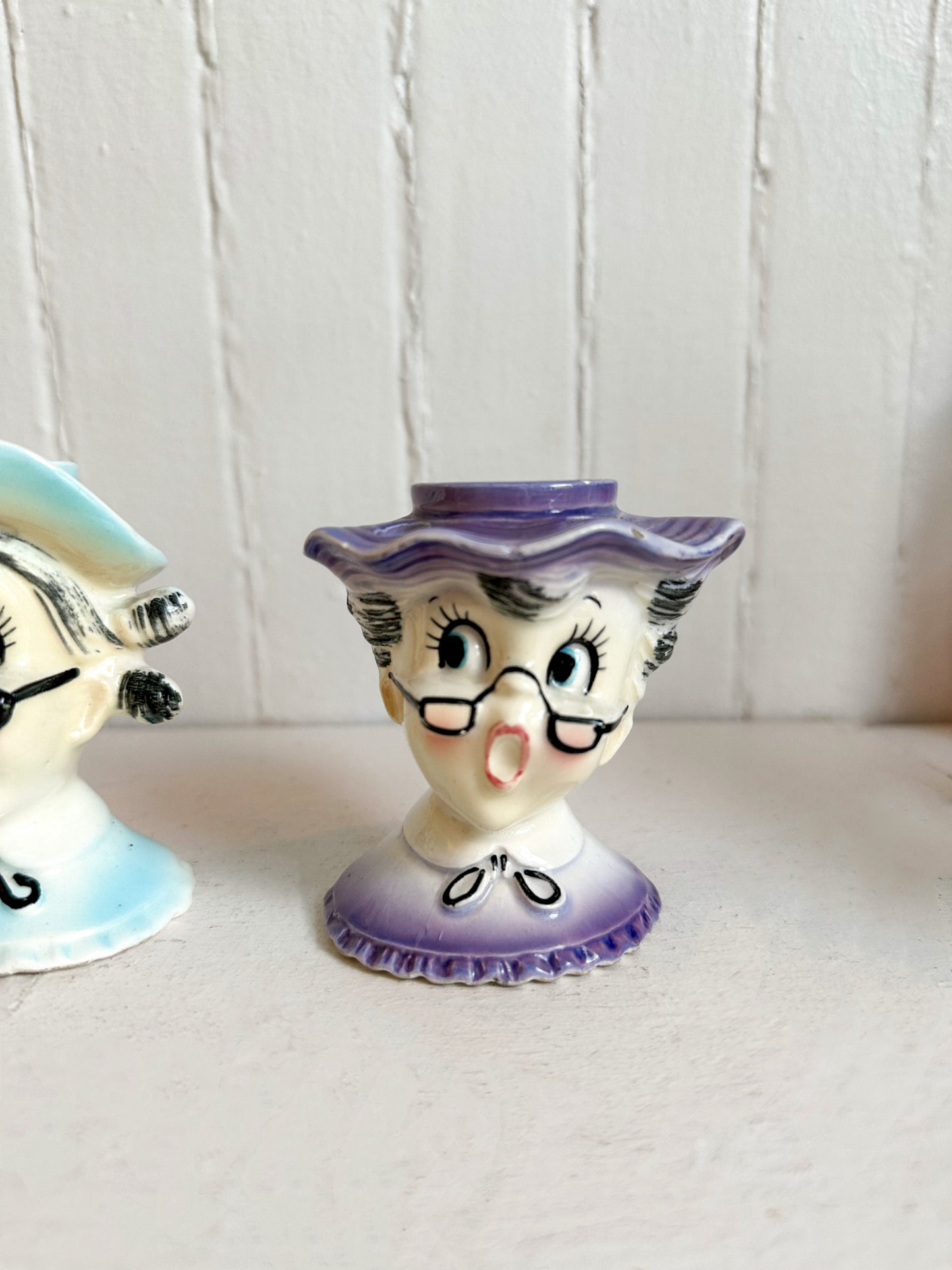 Vintage Holt Howard "Lil Ol Lace" Candle Holders