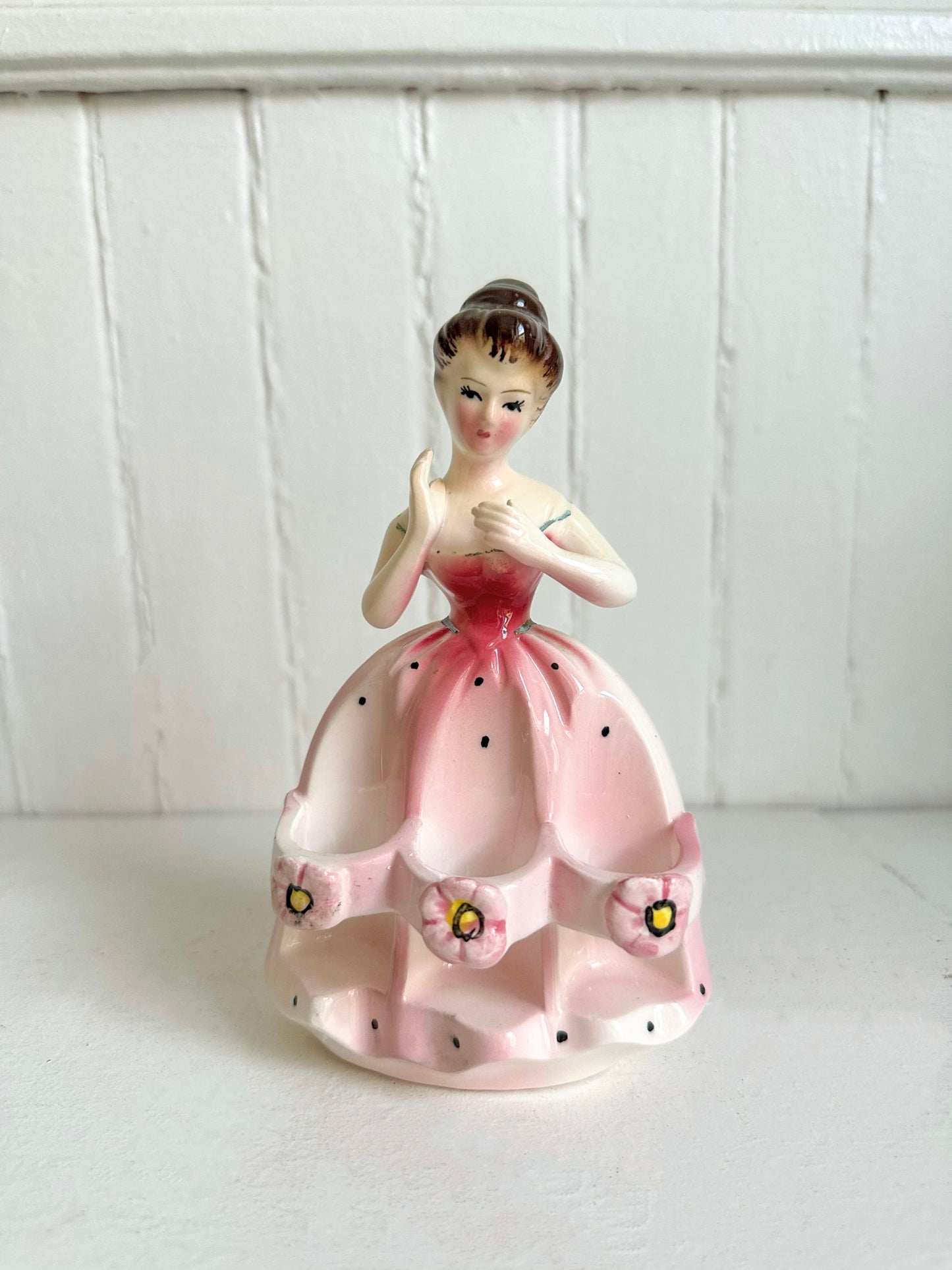 Vintage Victorian Lady Pink Lipstick Holder