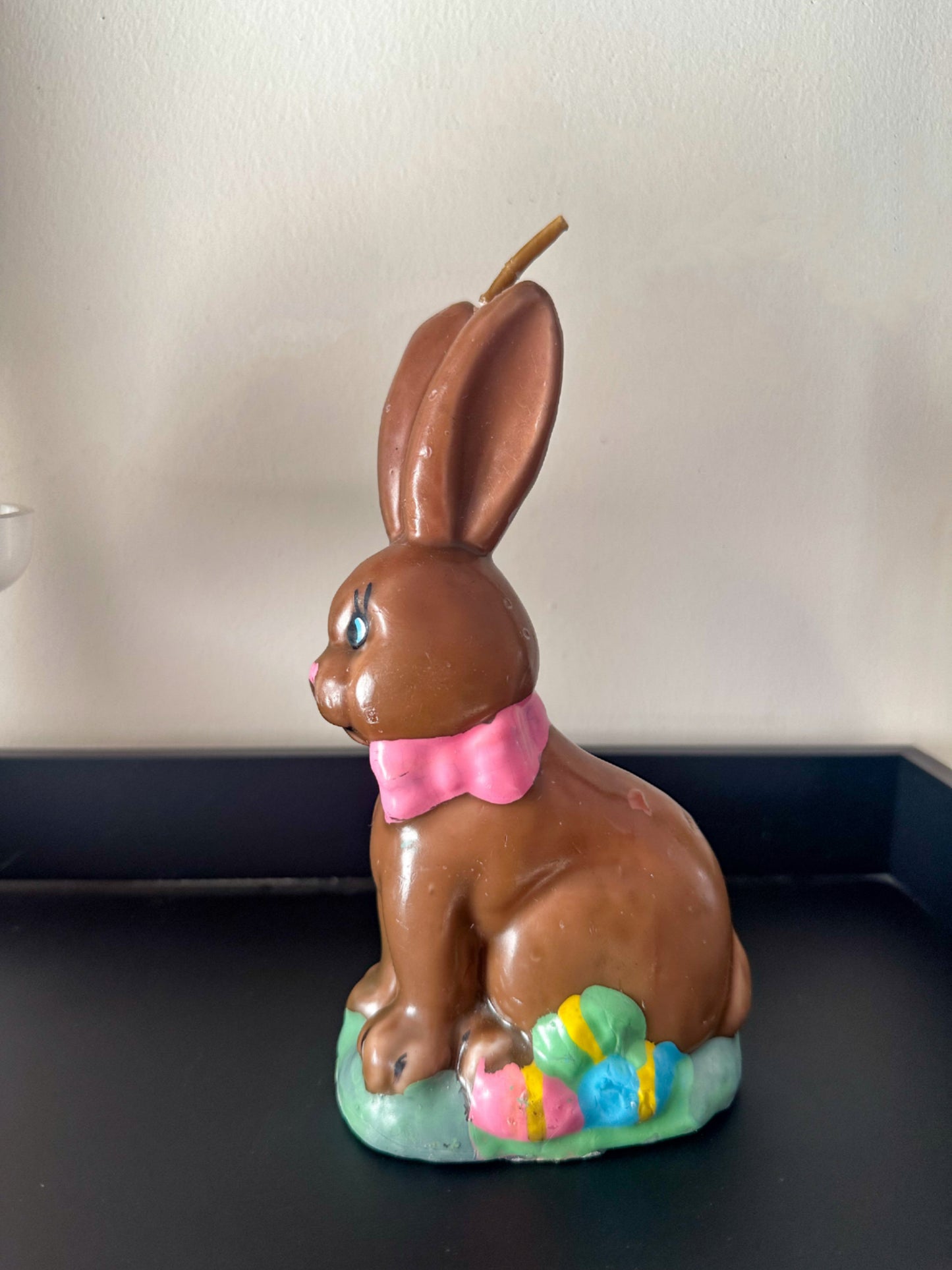 Vintage Chocolate Easter Bunny Candle
