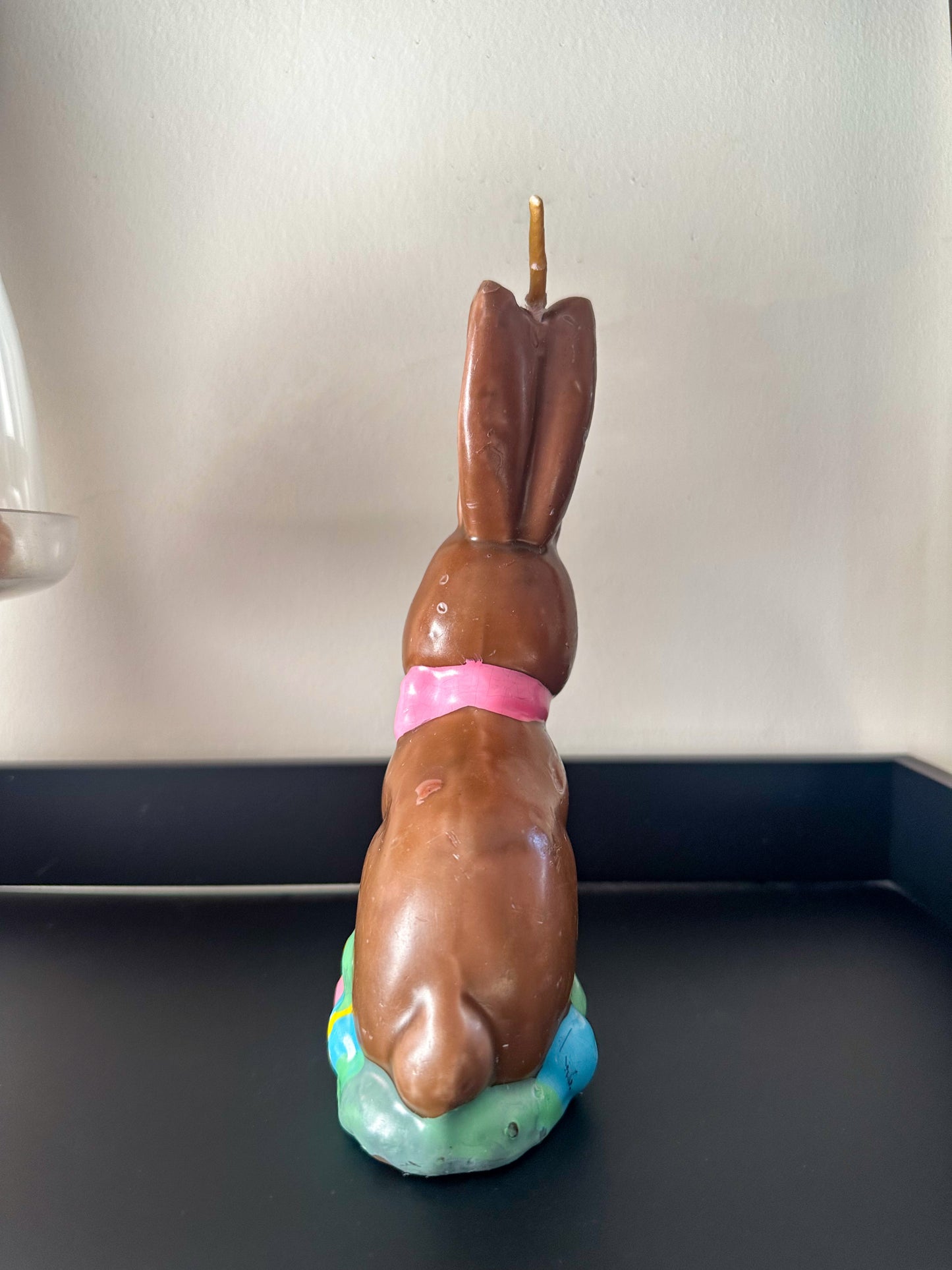 Vintage Chocolate Easter Bunny Candle
