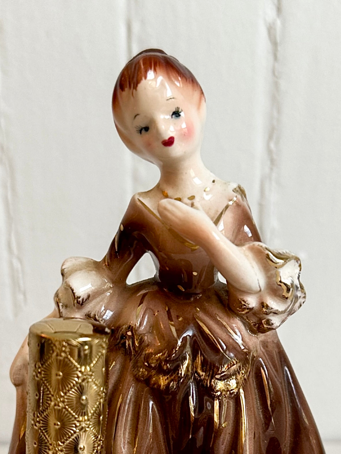 Vintage Victorian Lady Lipstick Holder