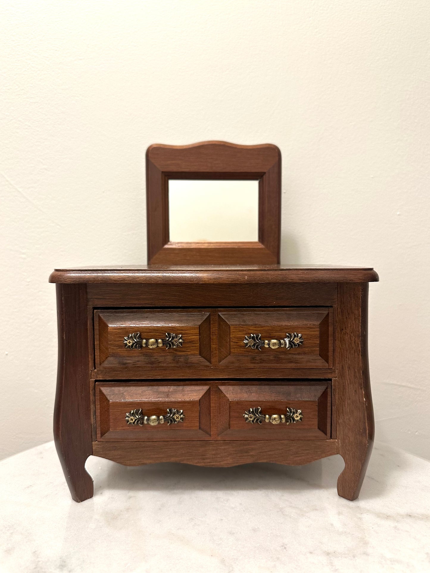 Vintage Miniature Dresser Jewelry Box