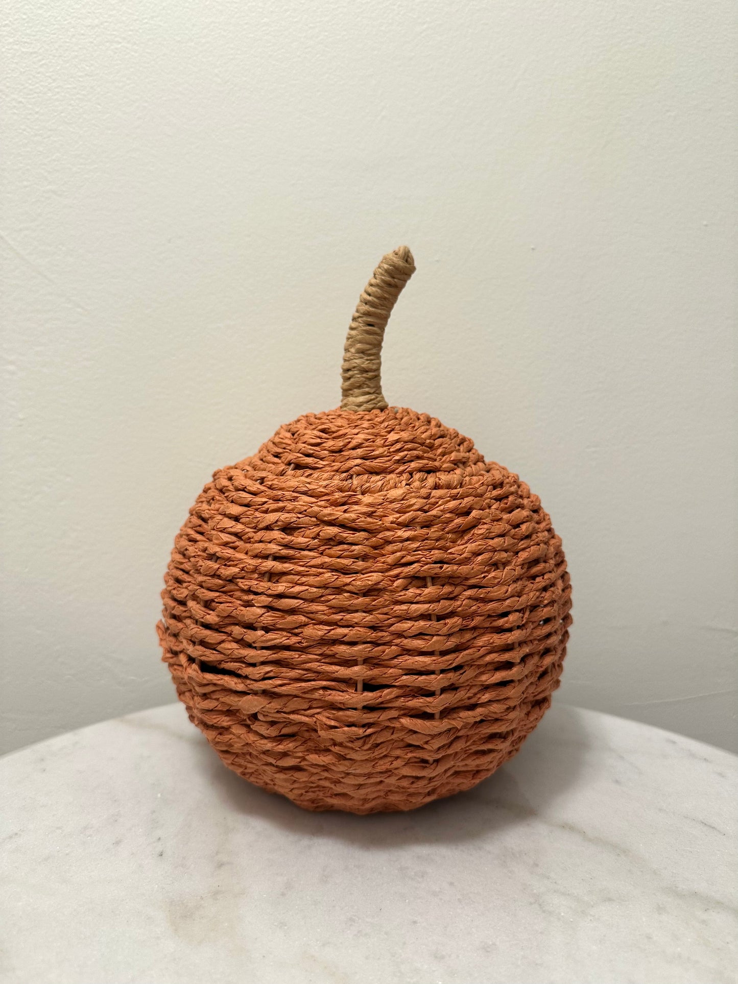 Vintage Wicker Pumpkin Basket