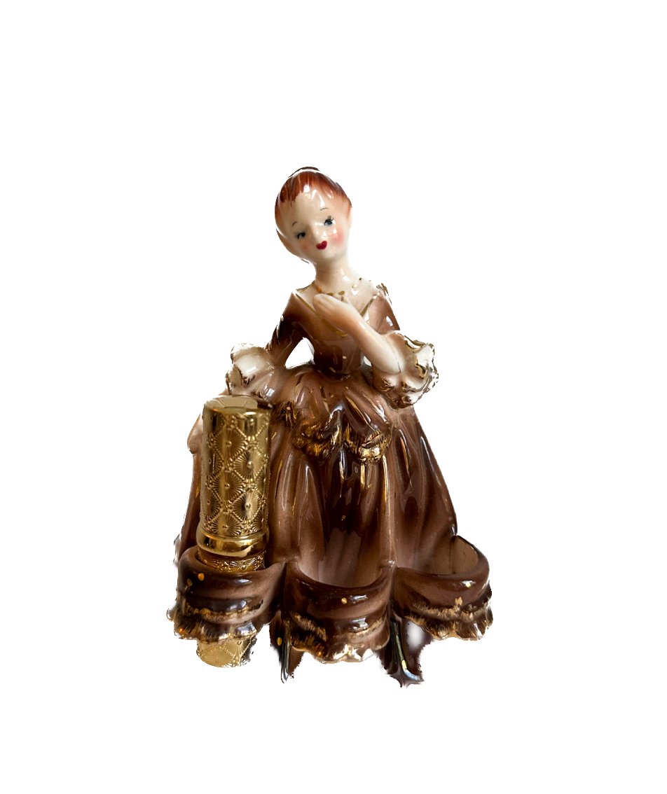 Vintage Victorian Lady Lipstick Holder