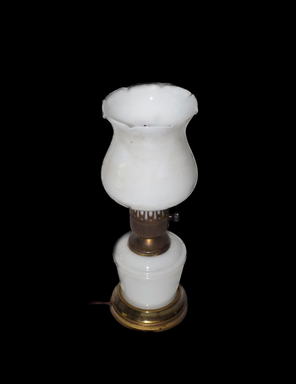 Vintage Rose Hurricane Lamp