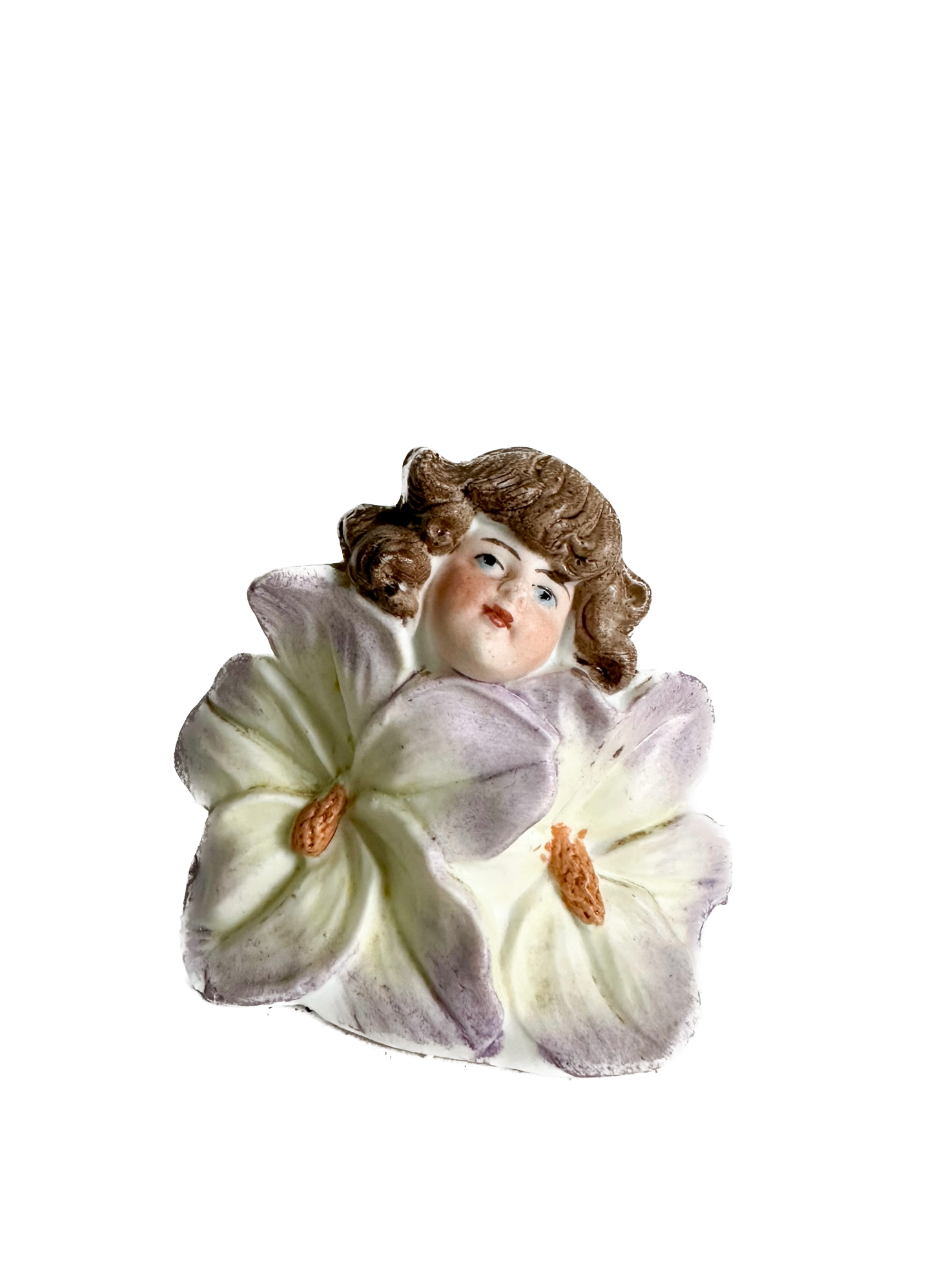 Vintage Anthropomorphic Flower Girl Lipstick Holder