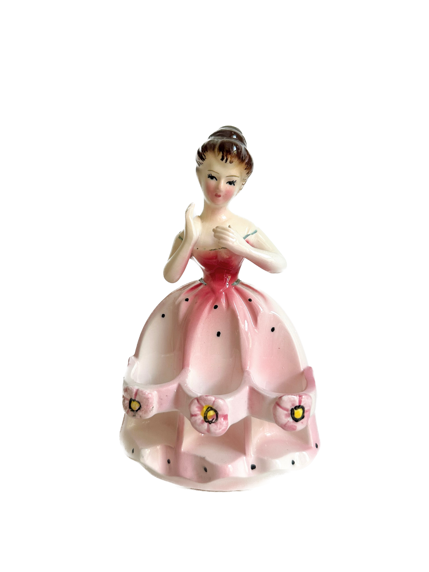 Vintage Victorian Lady Pink Lipstick Holder