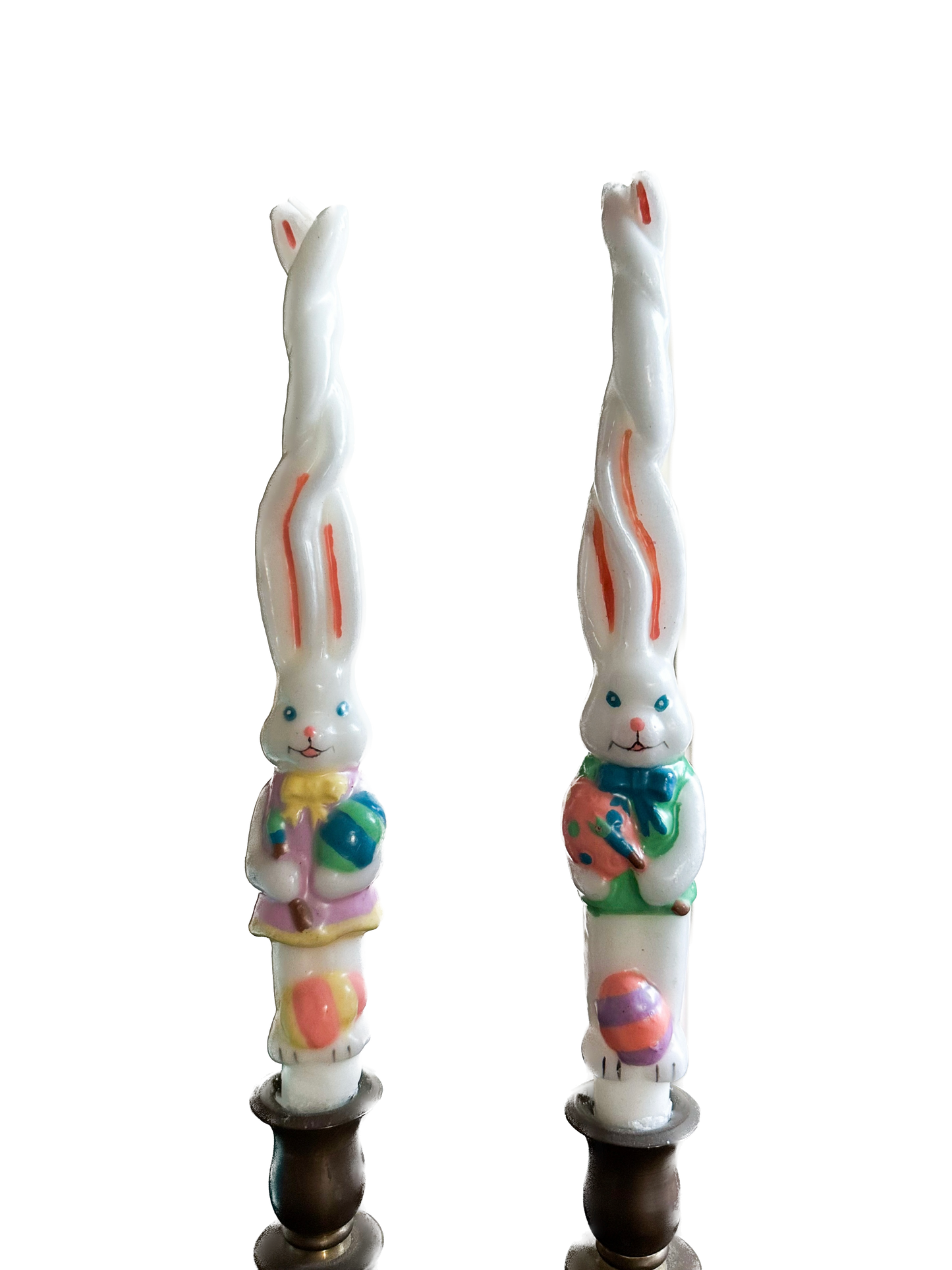Vintage Easter Bunny Taper Candles