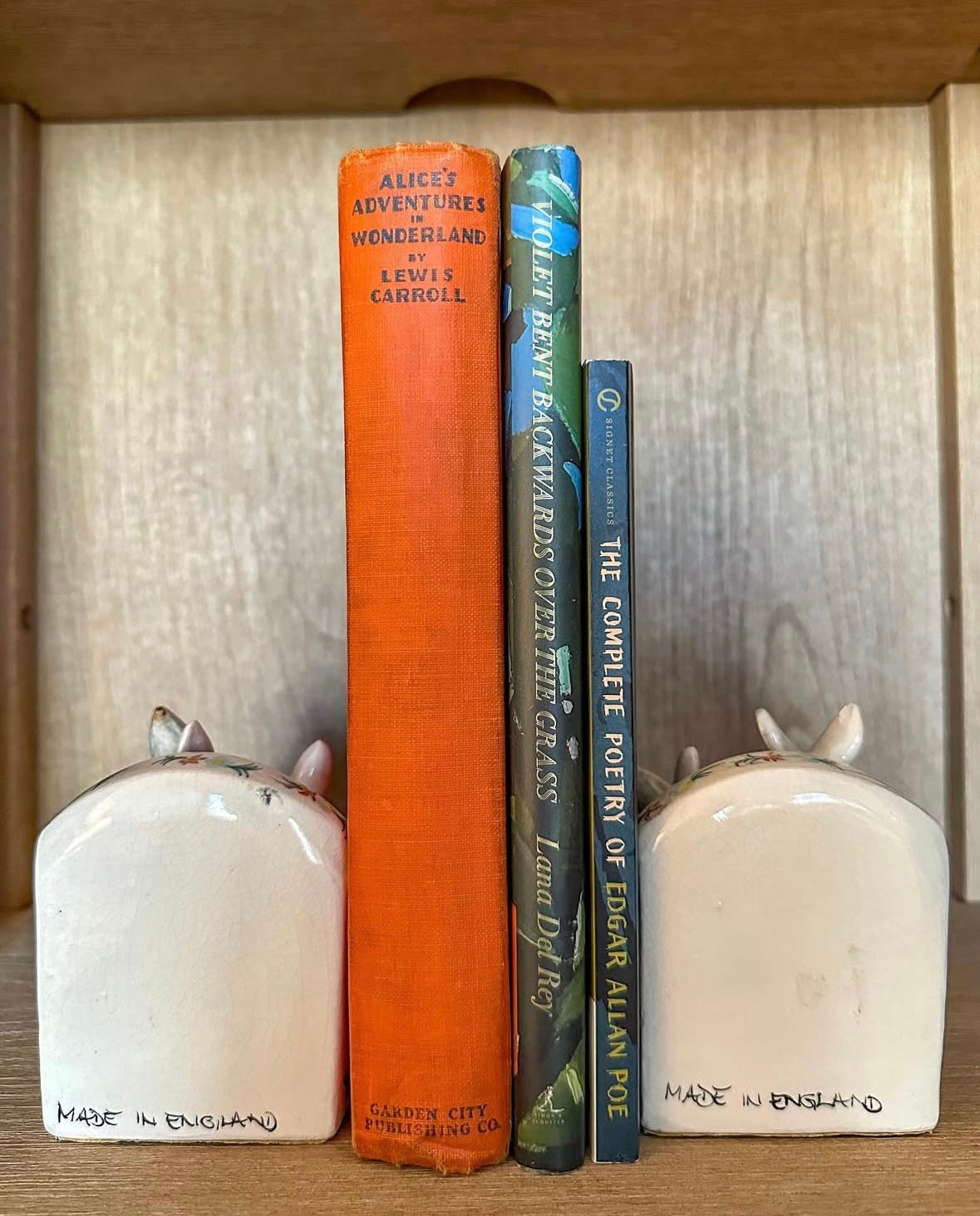 Vintage Mid-Century Ceramic Bunny Bookends