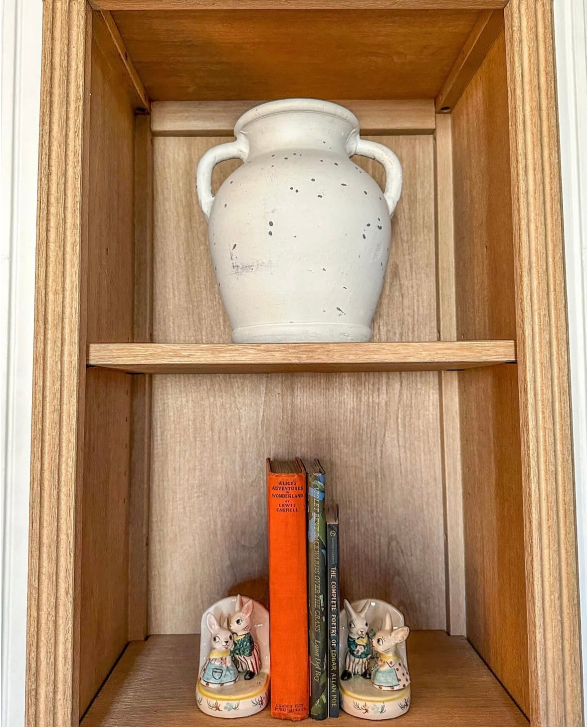 Vintage Mid-Century Ceramic Bunny Bookends