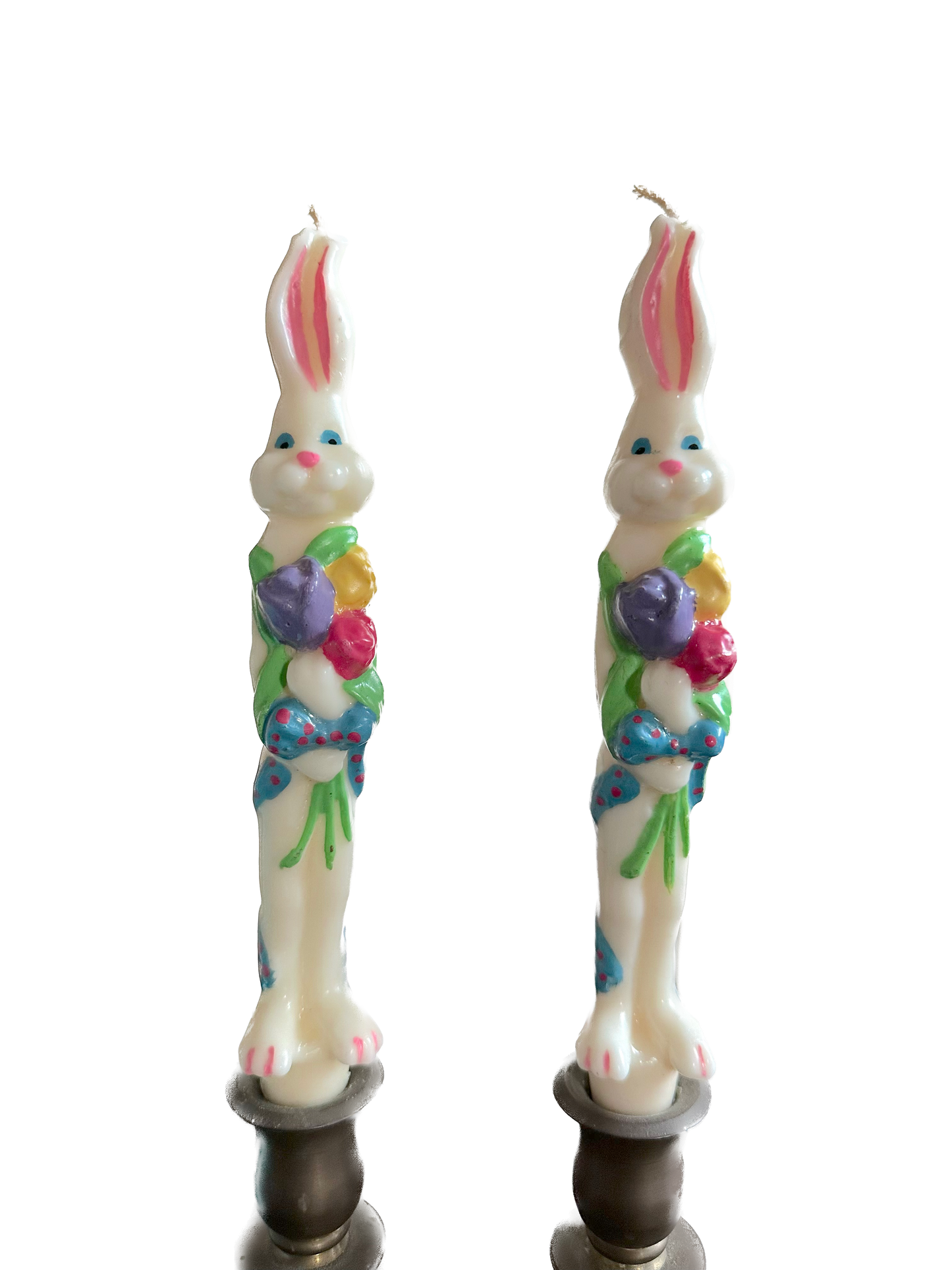 Vintage Easter Bunny Taper Candles