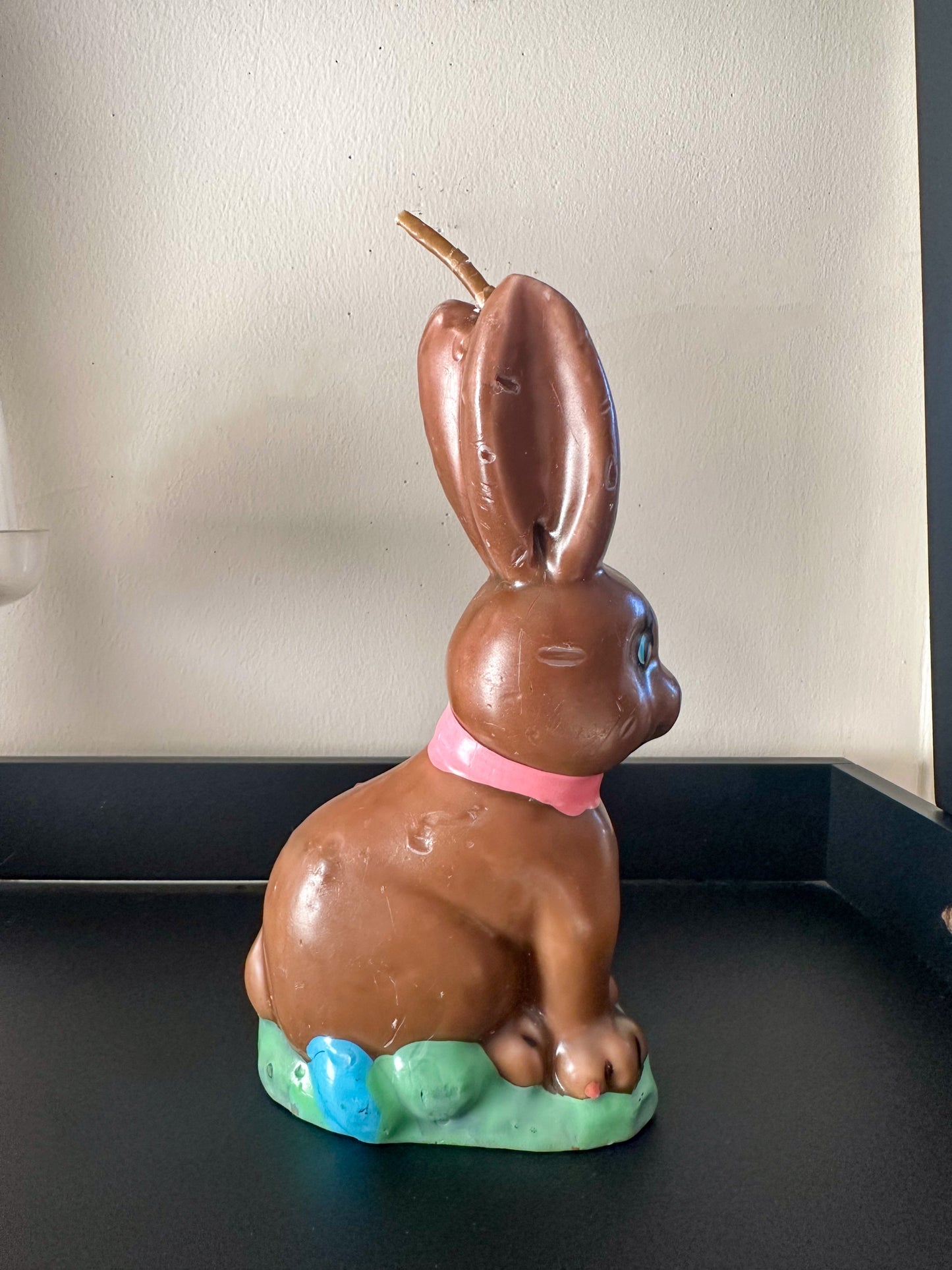 Vintage Chocolate Easter Bunny Candle