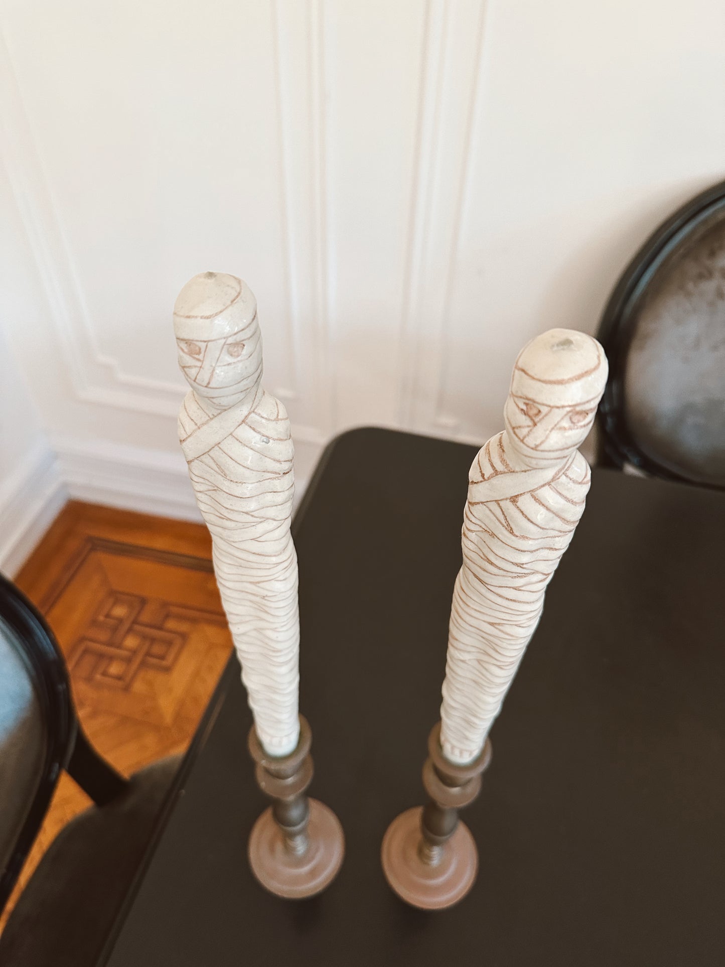 Vintage Mummy Taper Candles