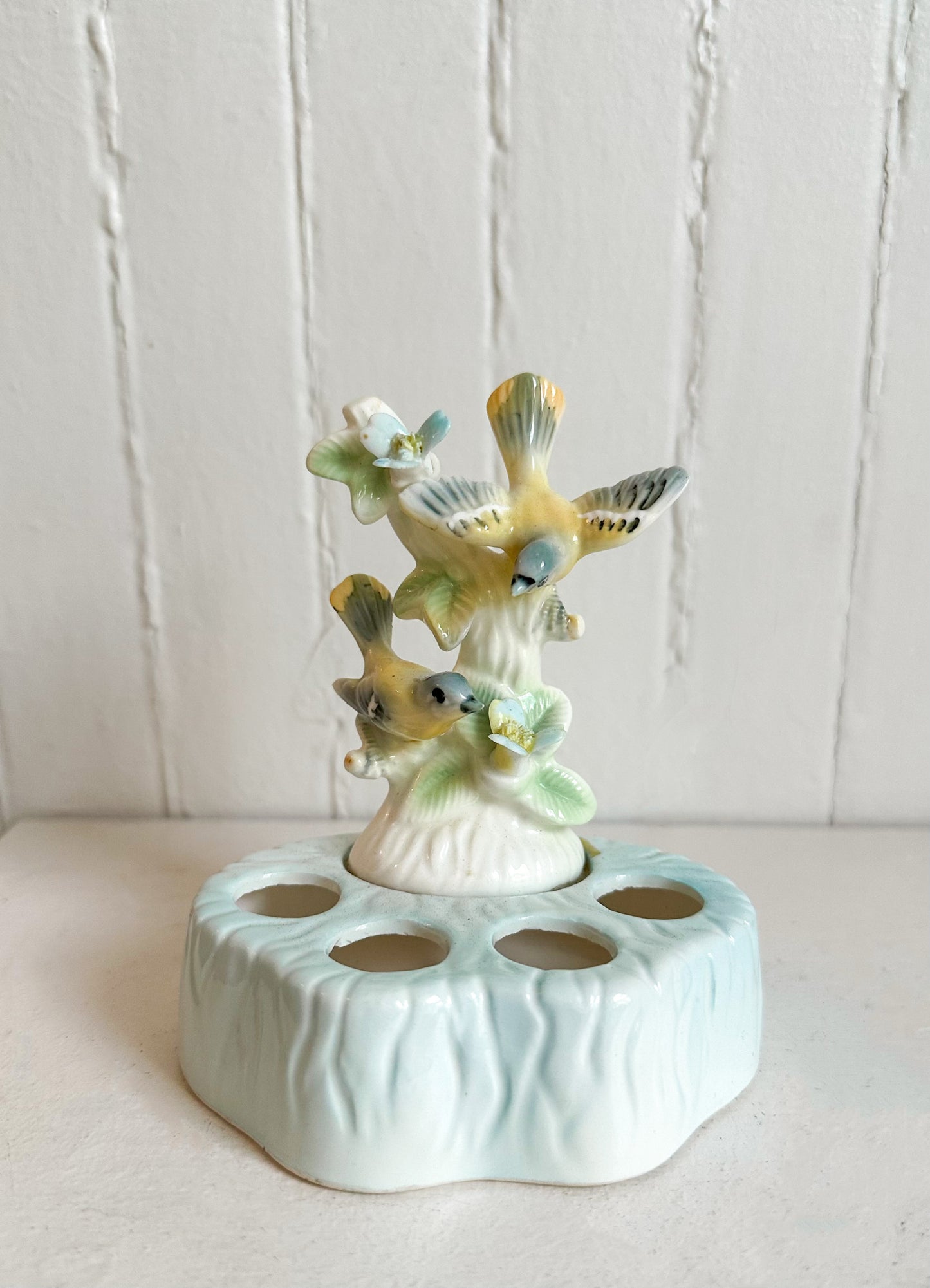 Vintage Blue Jay Blue Lipstick Holder