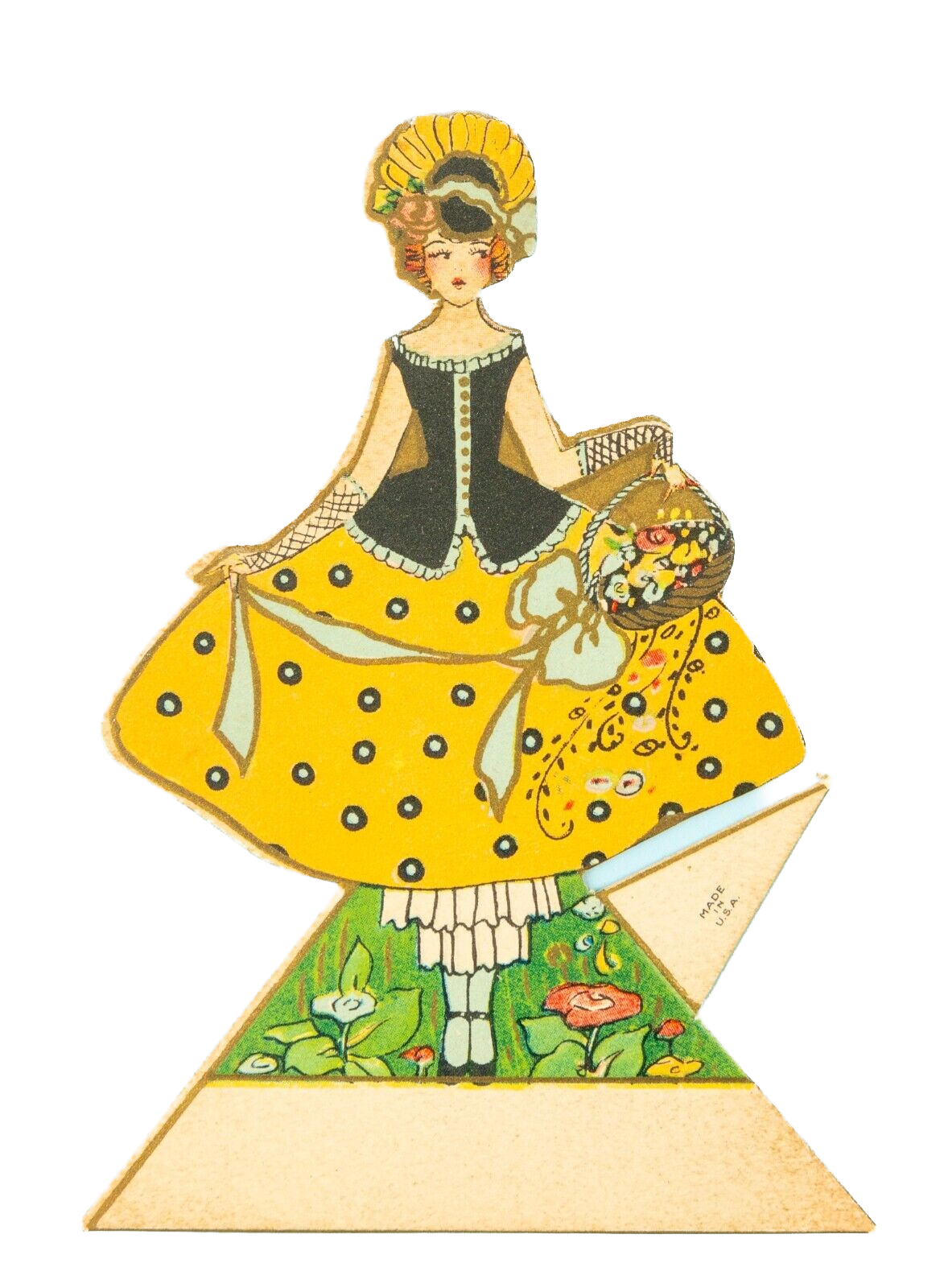 Vintage Spring Flower Girl Place Cards