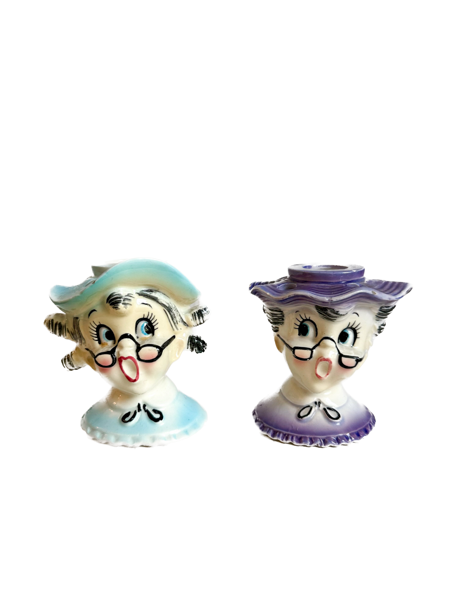 Vintage Holt Howard "Lil Ol Lace" Candle Holders