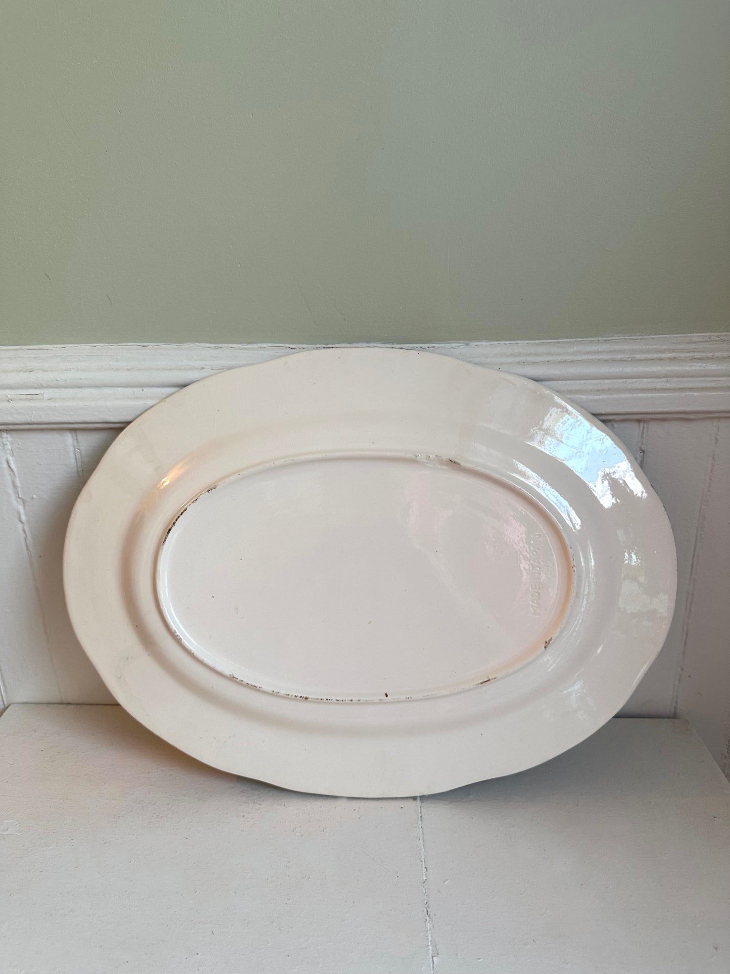 Vintage Ironstone Transferware Turkey Platter