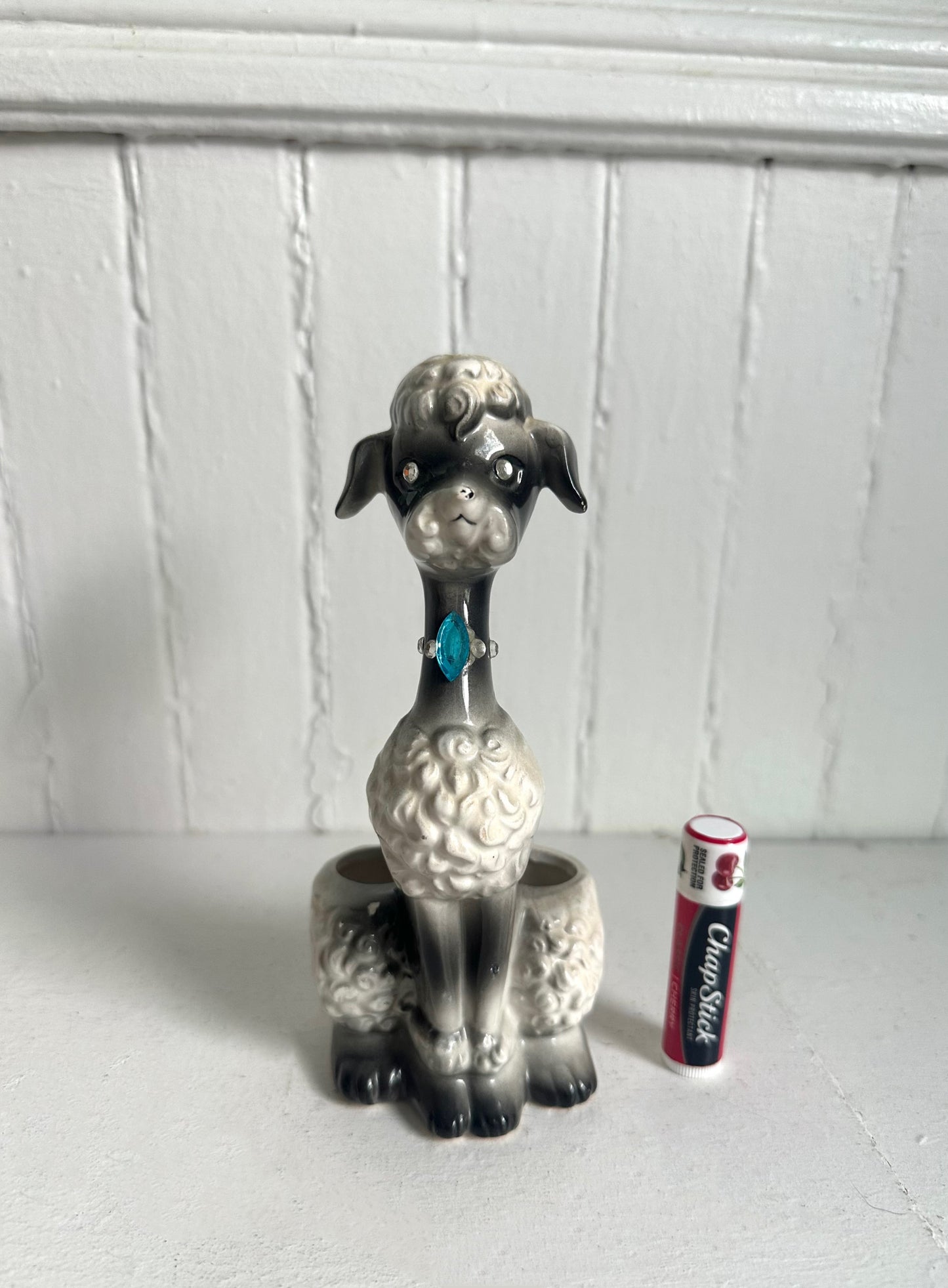 Vintage Midcentury Poodle Dog Lipstick Holder