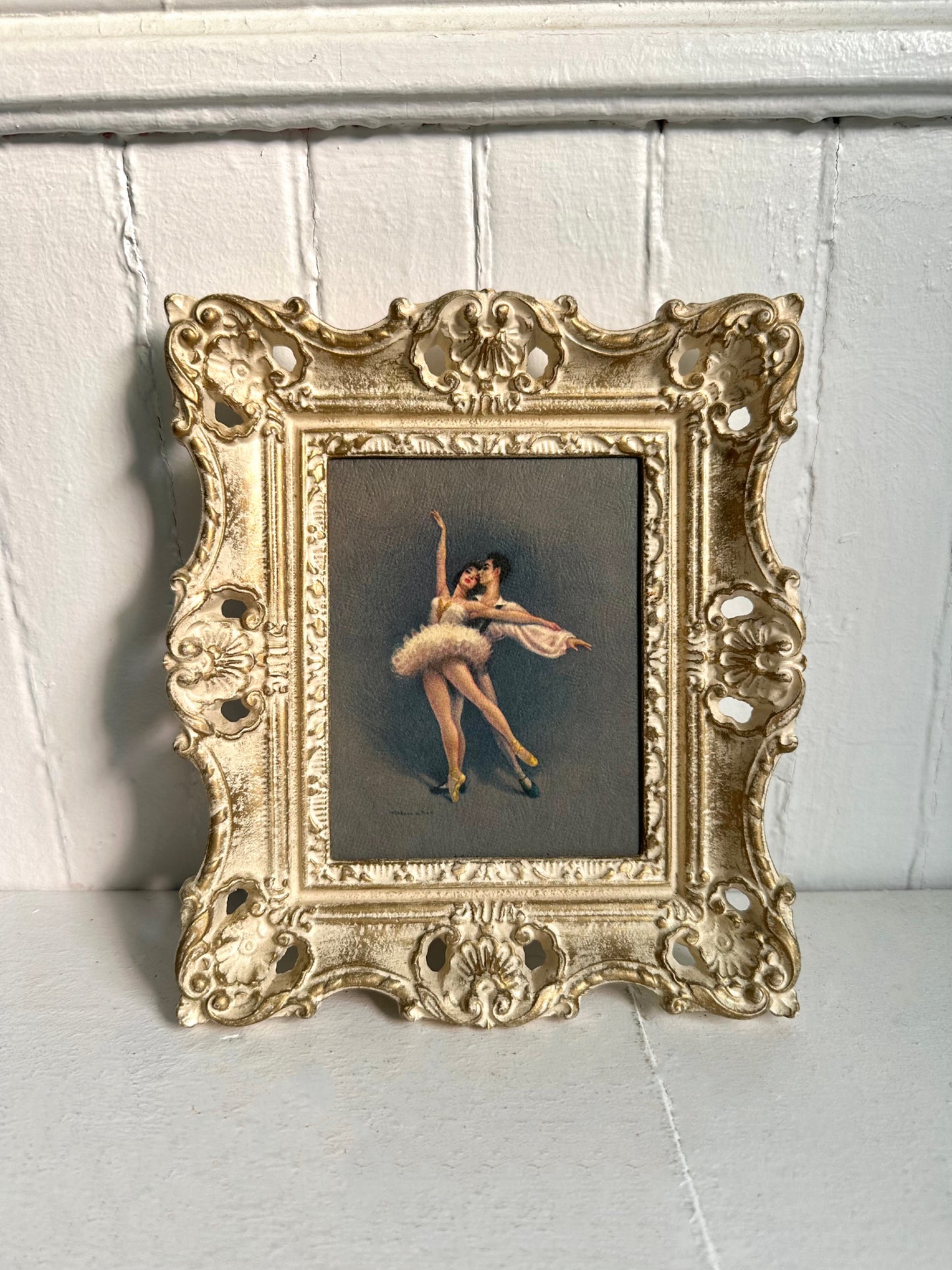 Vintage Ballerina Framed Print
