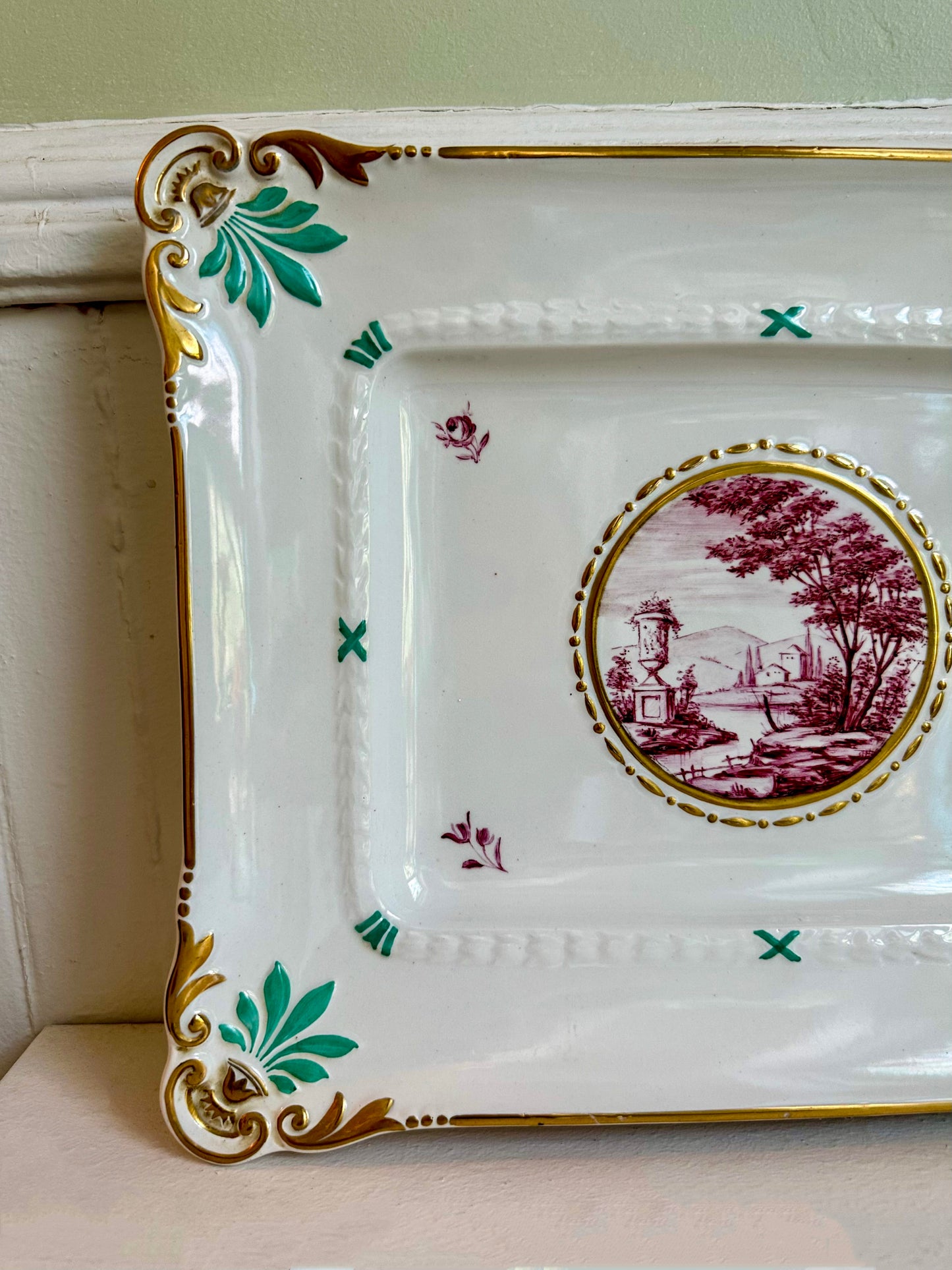 Vintage Italian Porcelain Plate