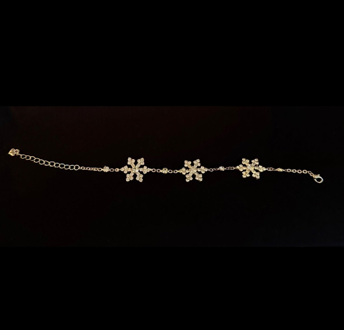 Vintage Crystal Snowflake Bracelet