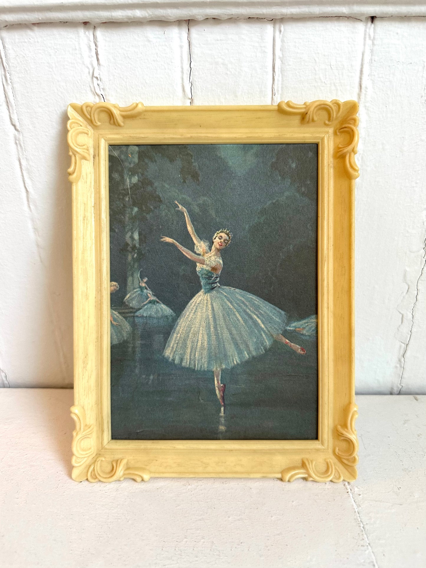 Vintage Ballerina Framed Print