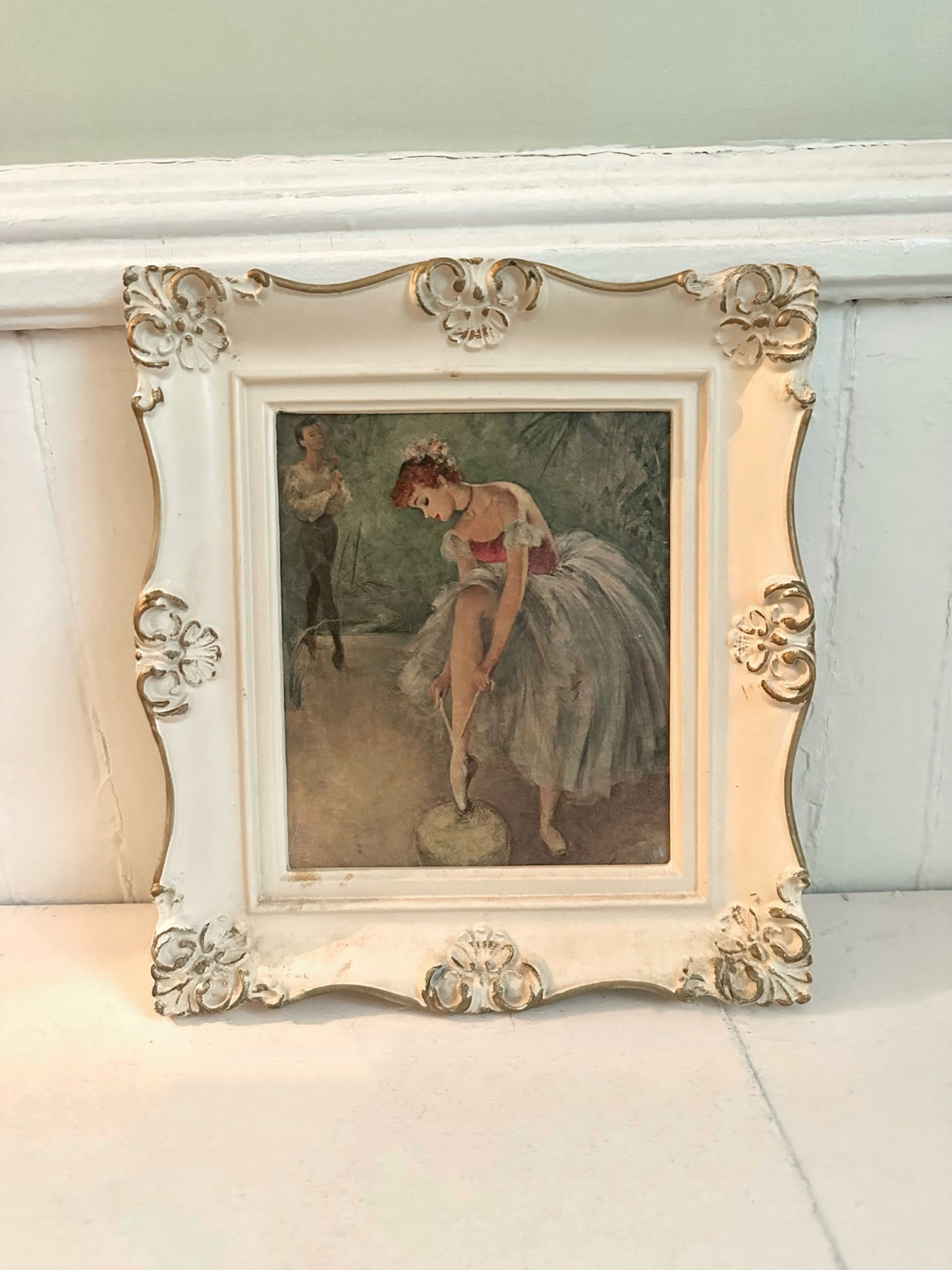 Vintage Ballerina Framed Print