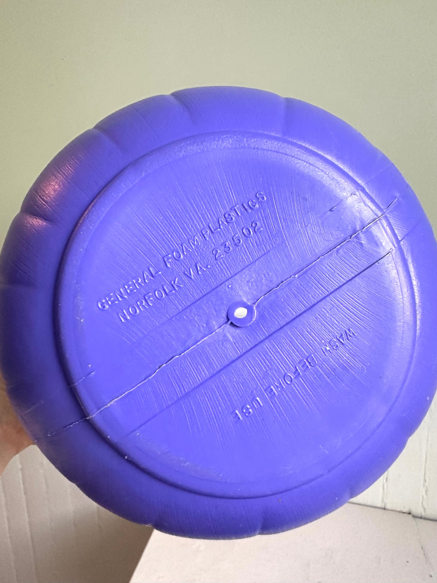 Vintage Blow Mold Purple Pumpkin Trick or Treat Bucket