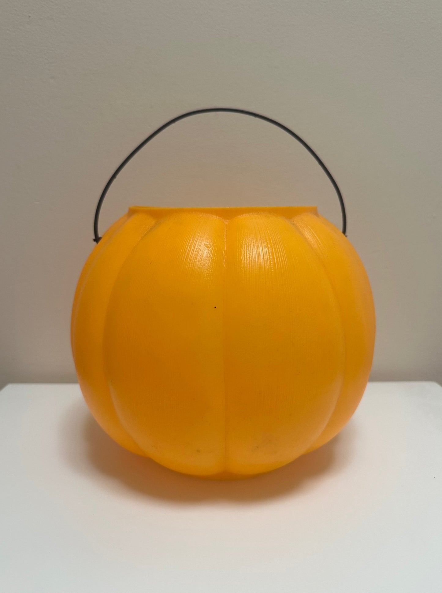 Vintage Blow Mold Pumpkin Trick or Treat Bucket