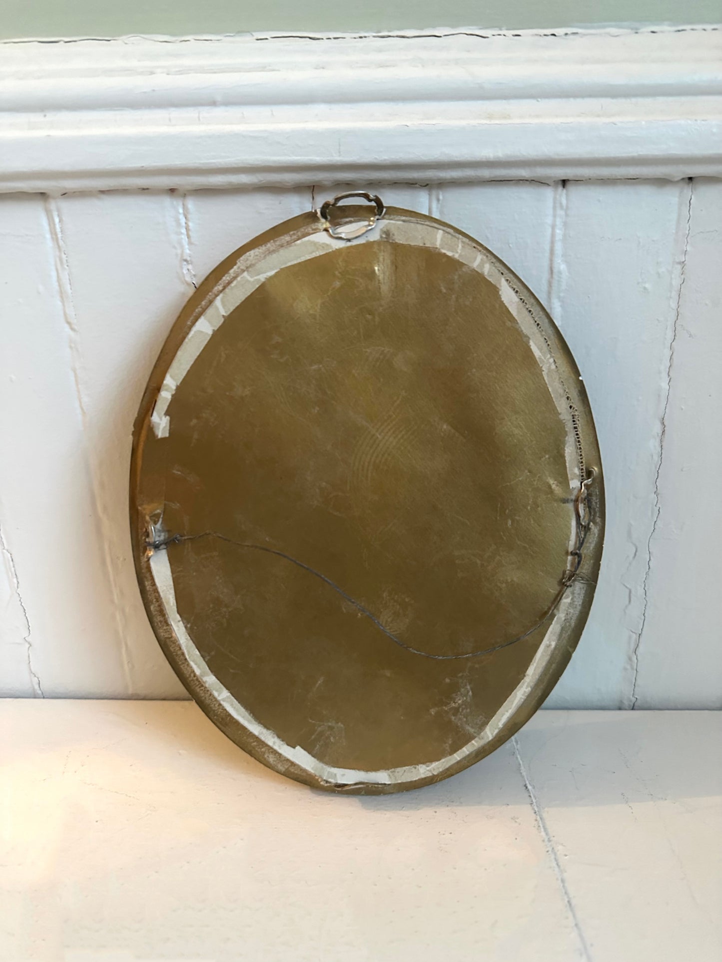 Vintage Bird Needlepoint in Gold Frame