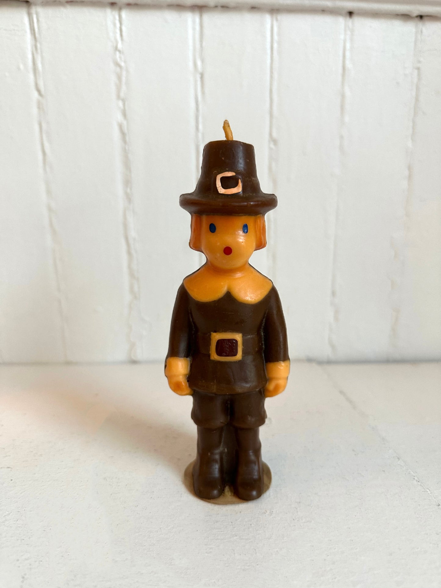 Vintage Gurley Thanksgiving Pilgrim Candle