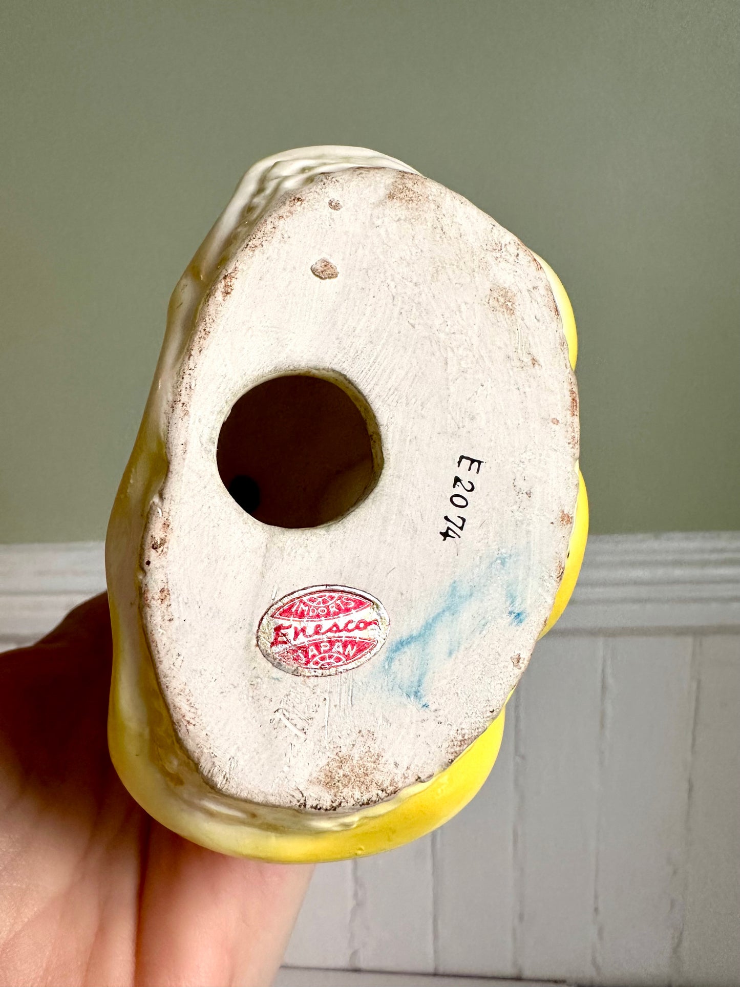 Vintage Anthropomorphic Enesco Flower Girl Lipstick Holder