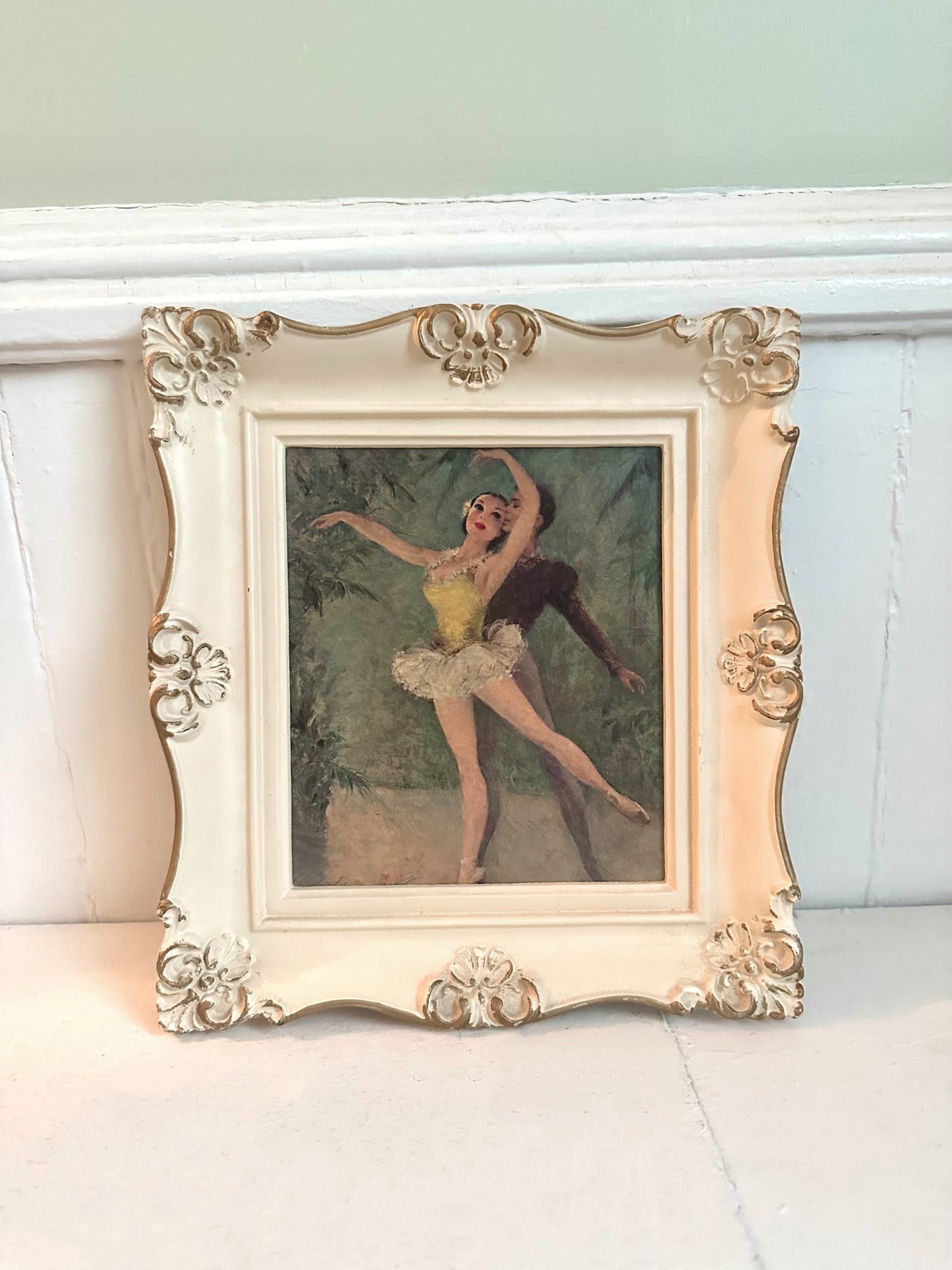 Vintage Ballerina Framed Print