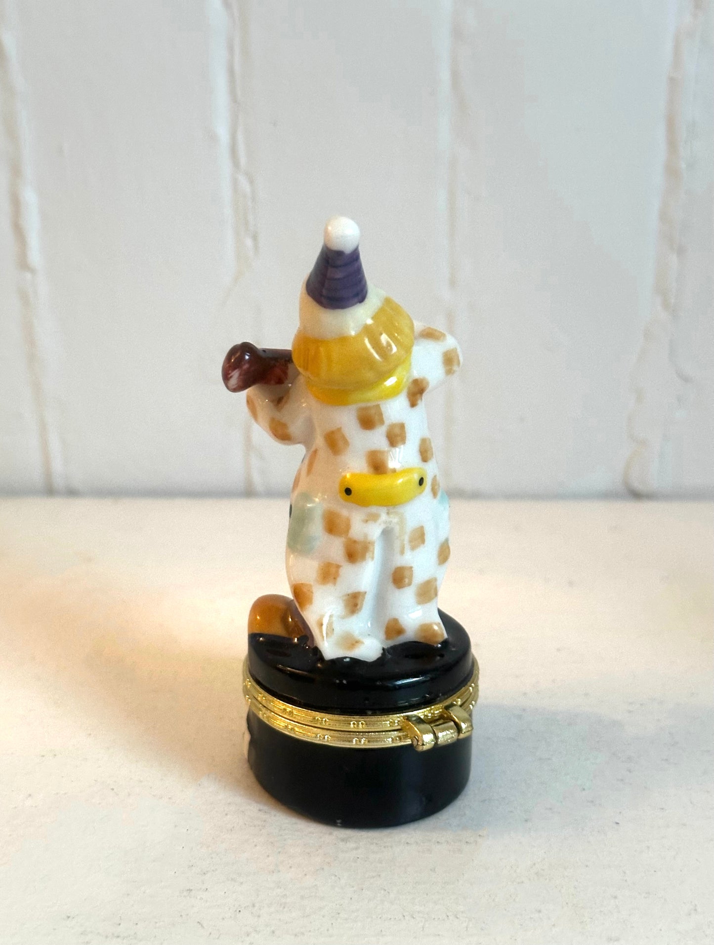 Vintage Clown Playing Guitar Trinket Box