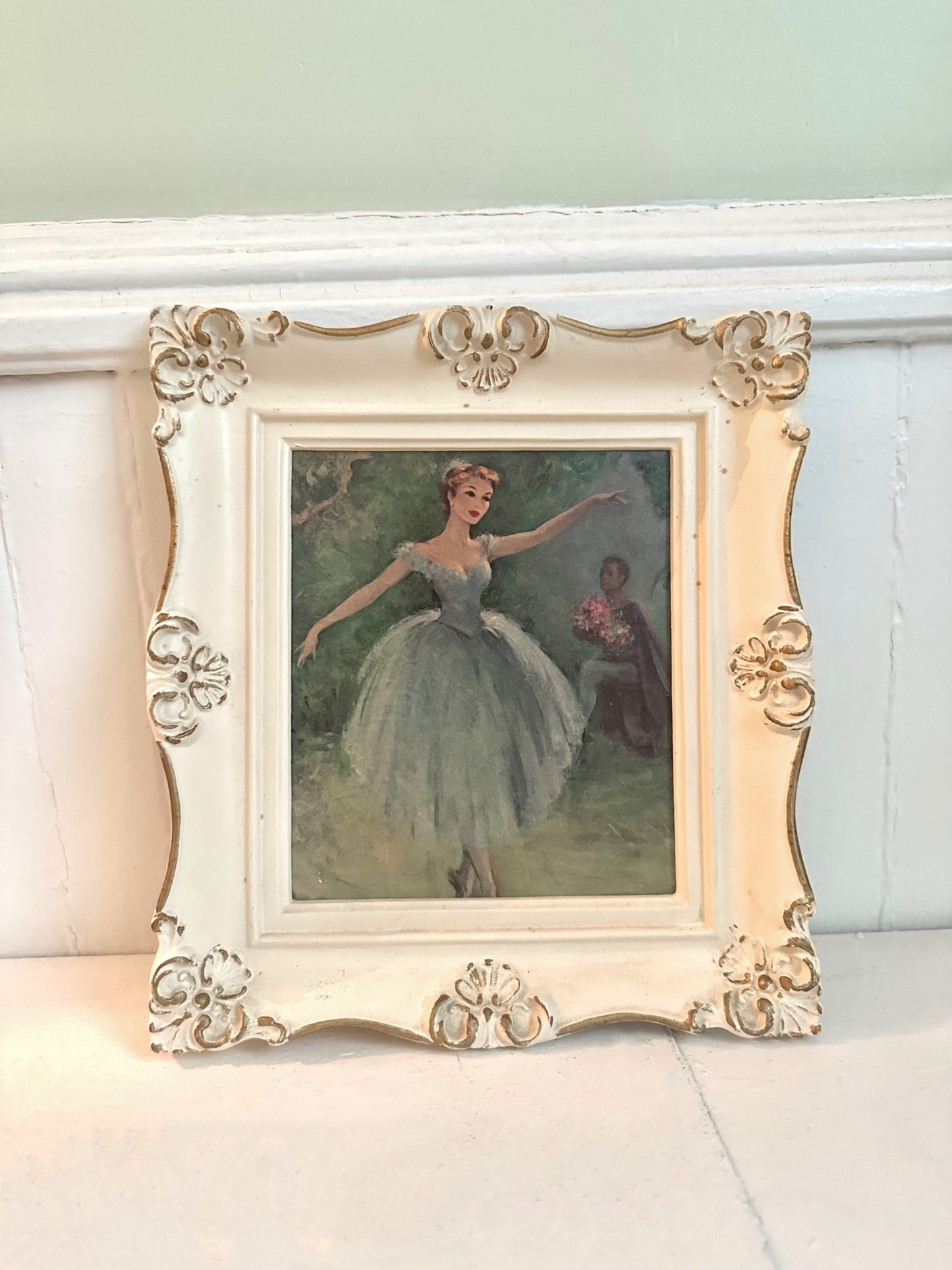 Vintage Ballerina Framed Print