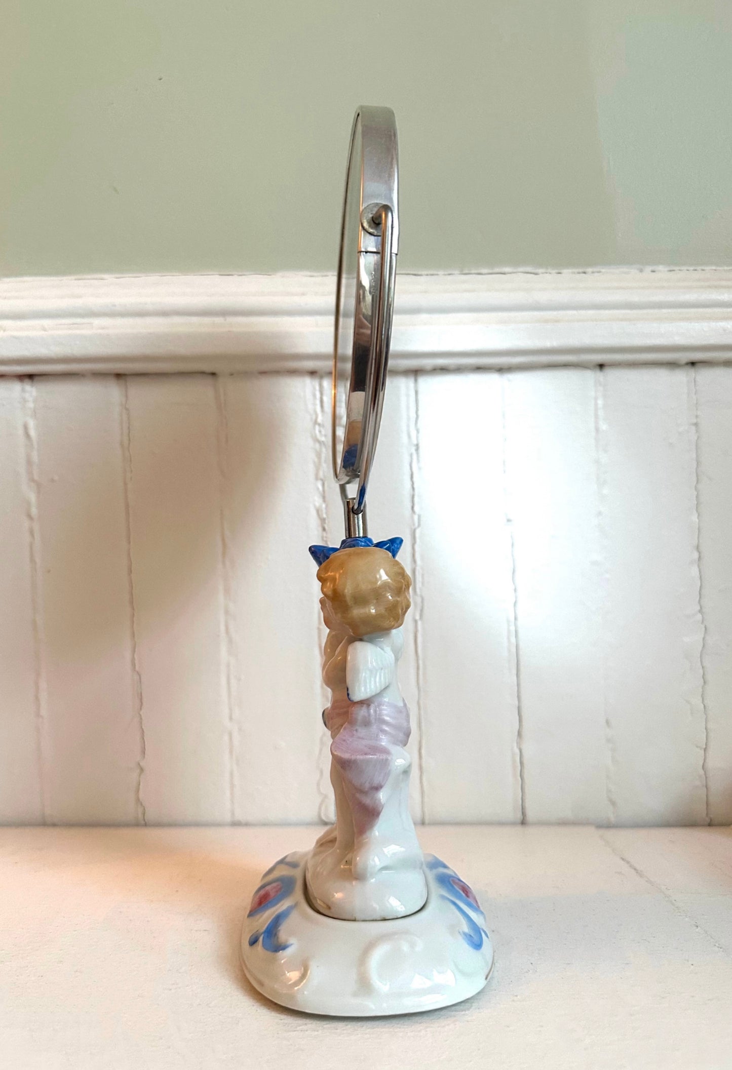 Vintage Cherub Vanity Mirror