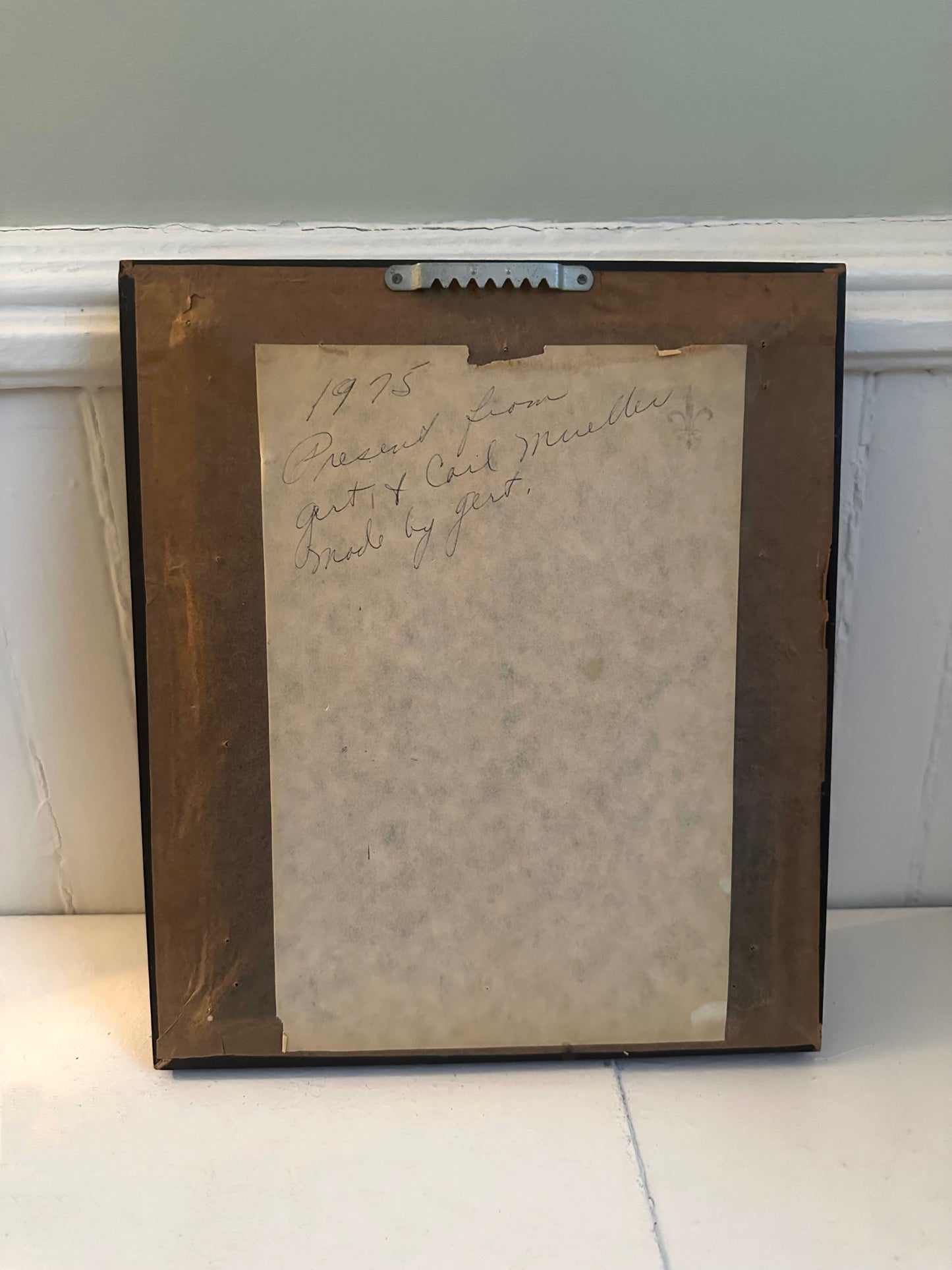 Vintage Rose Framed Needlepoint