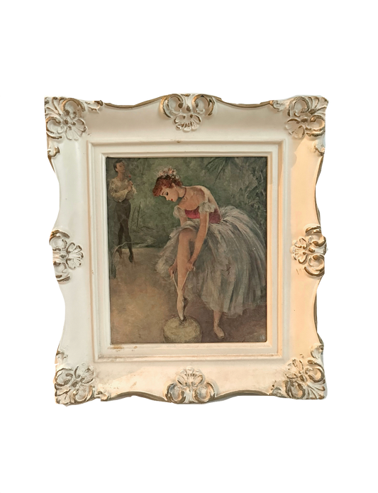 Vintage Ballerina Framed Print