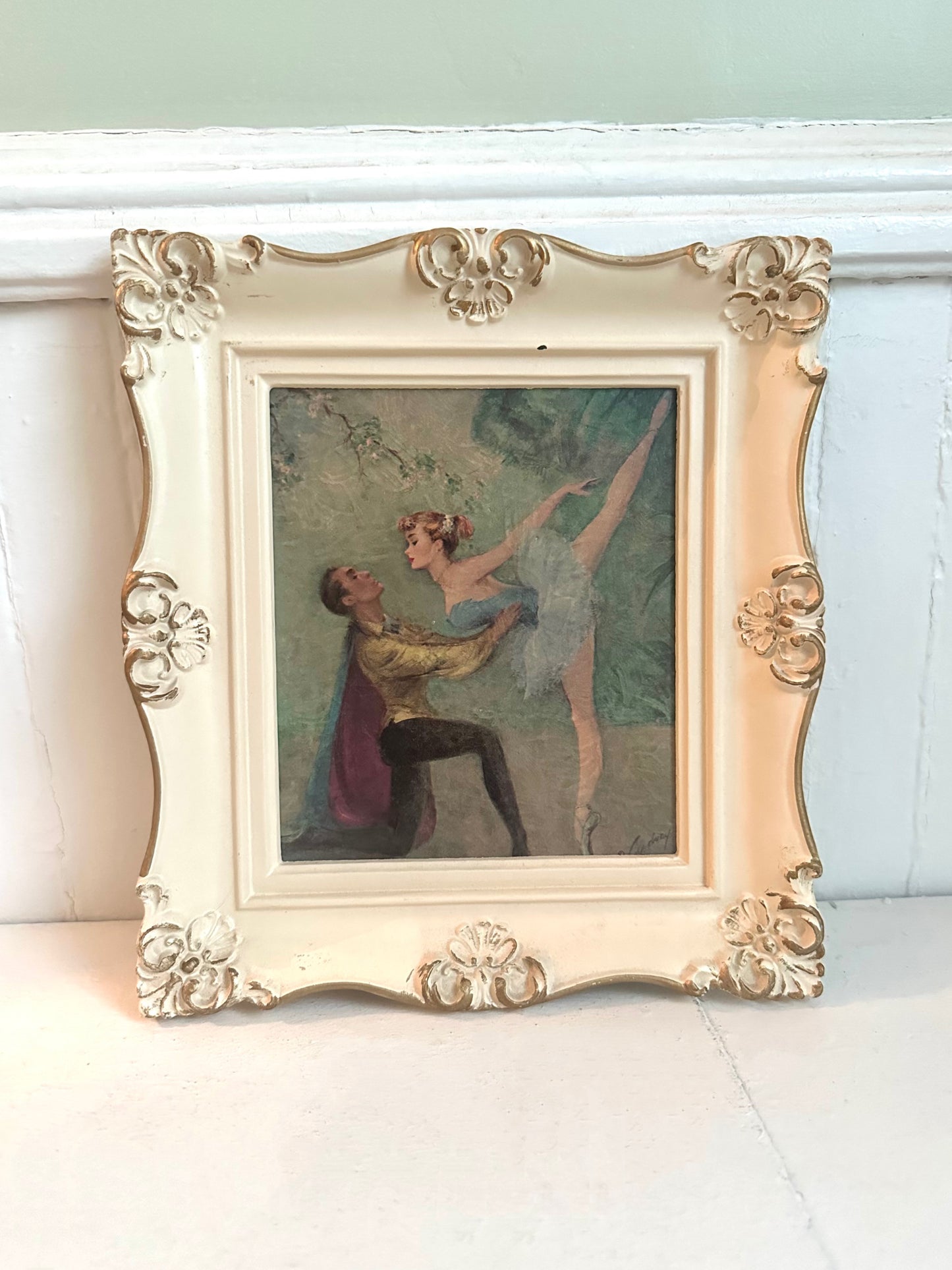 Vintage Ballerina Framed Print