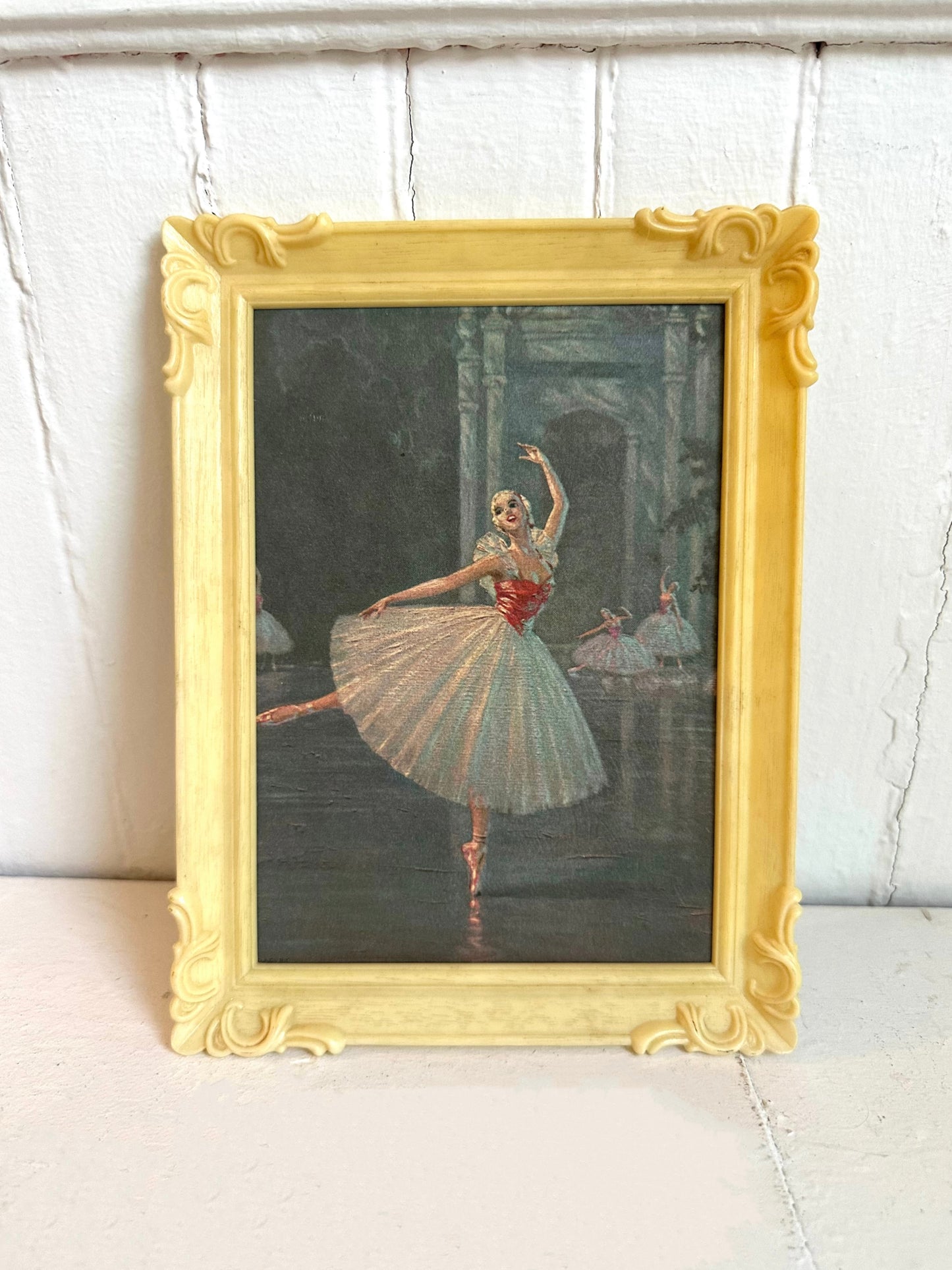 Vintage Ballerina Framed Print