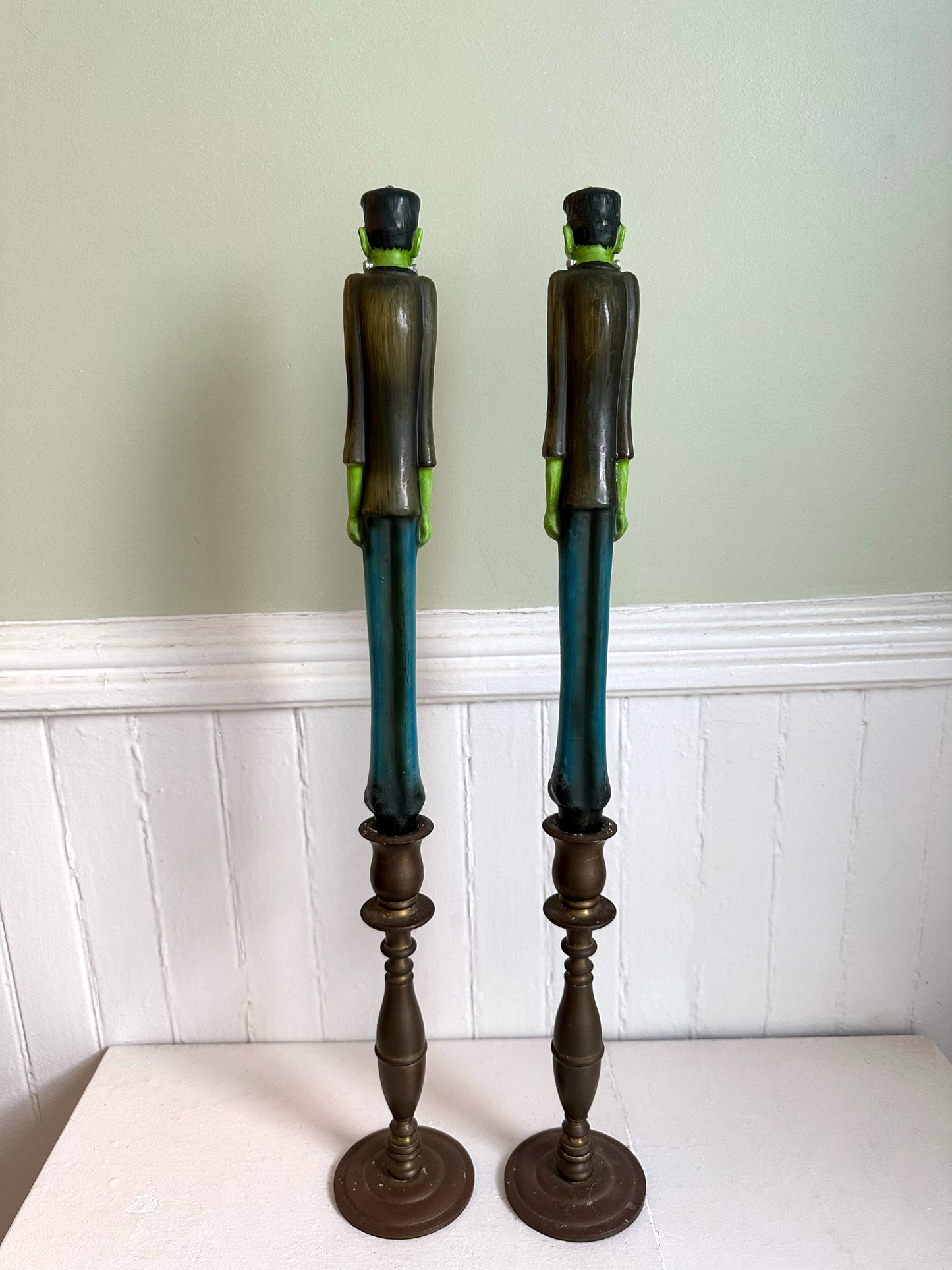 Vintage Frankenstein Taper Candles