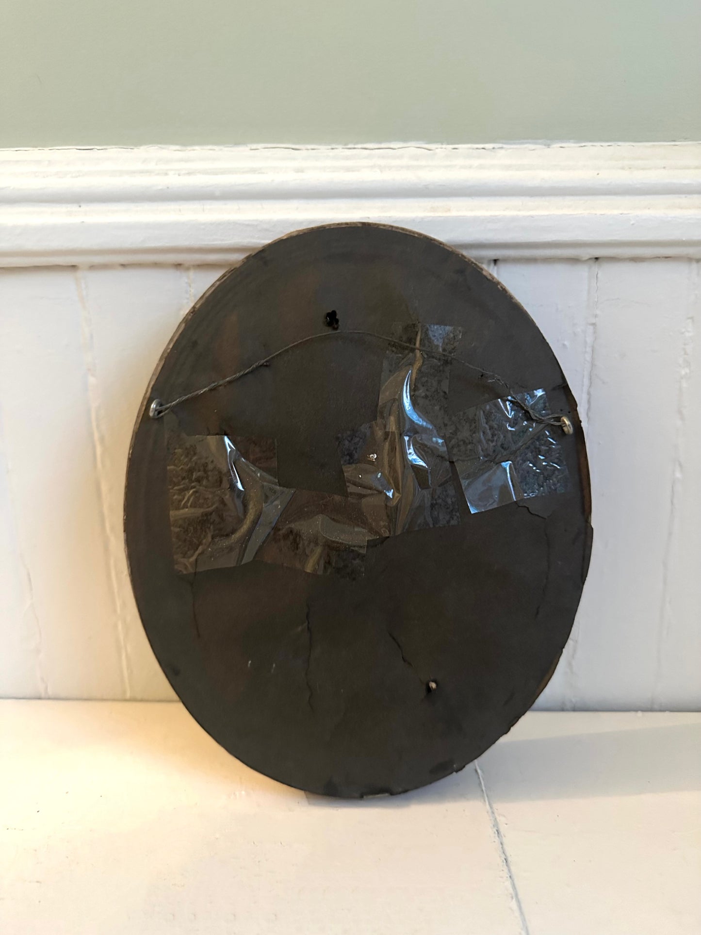 Vintage Winter Scene Framed Needlepoint