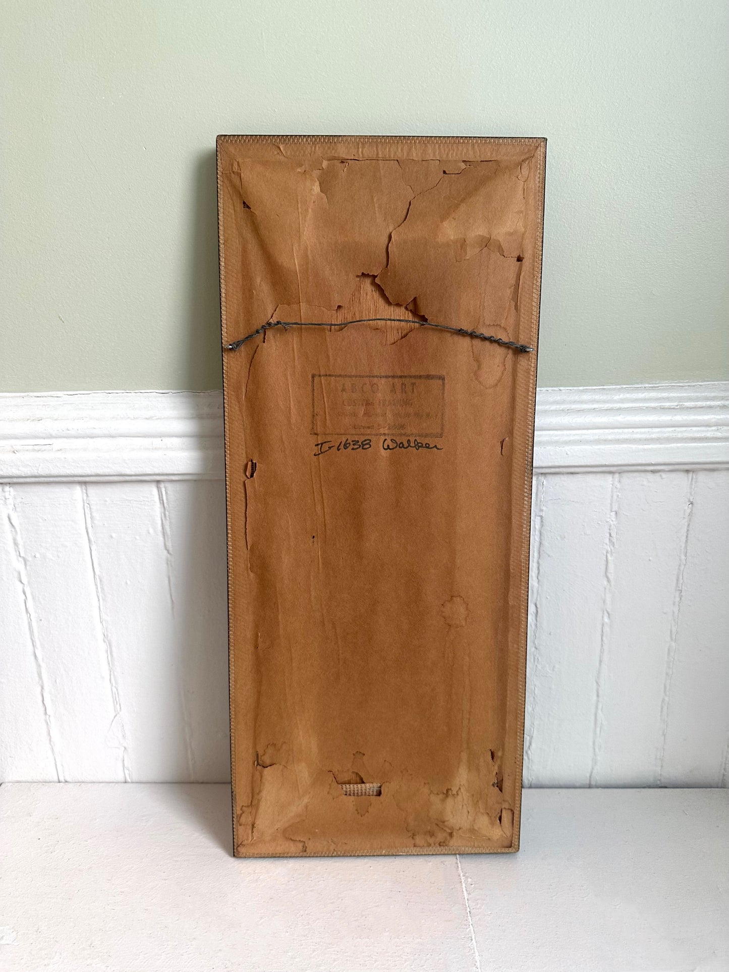 Vintage Eurasian Bullfinch Bird Framed Needlepoint