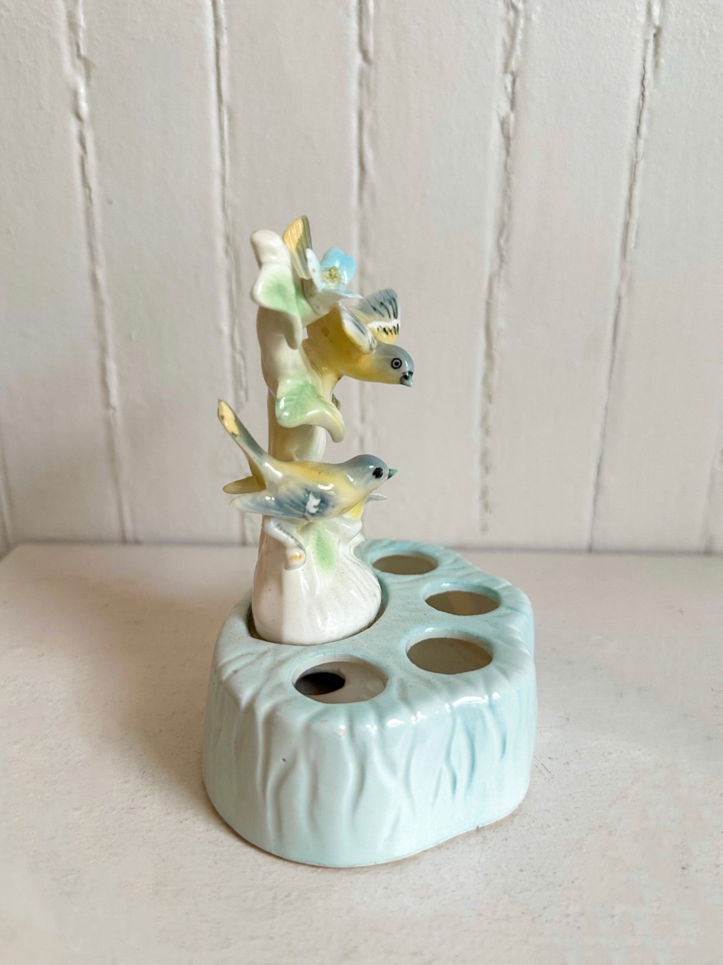 Vintage Blue Jay Blue Lipstick Holder